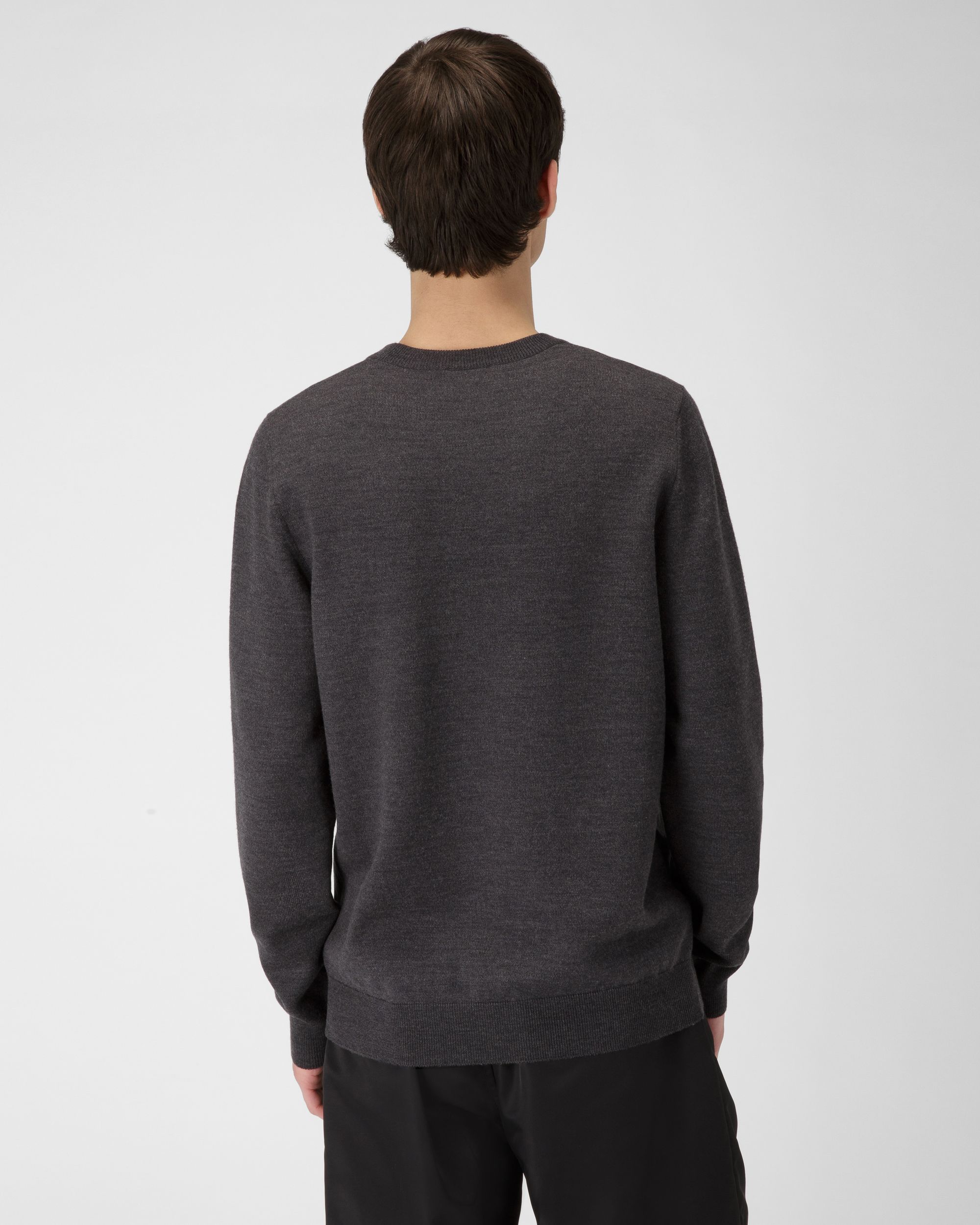 Pullover Mit RundhalsAusschnitt Aus Grauer Wolle - Herren - Bally - 03