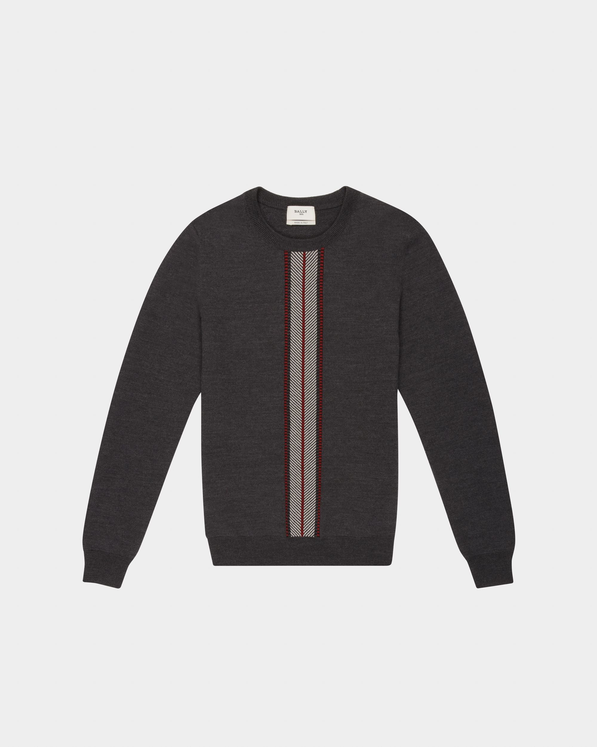 Pullover Mit RundhalsAusschnitt Aus Grauer Wolle - Herren - Bally - 04