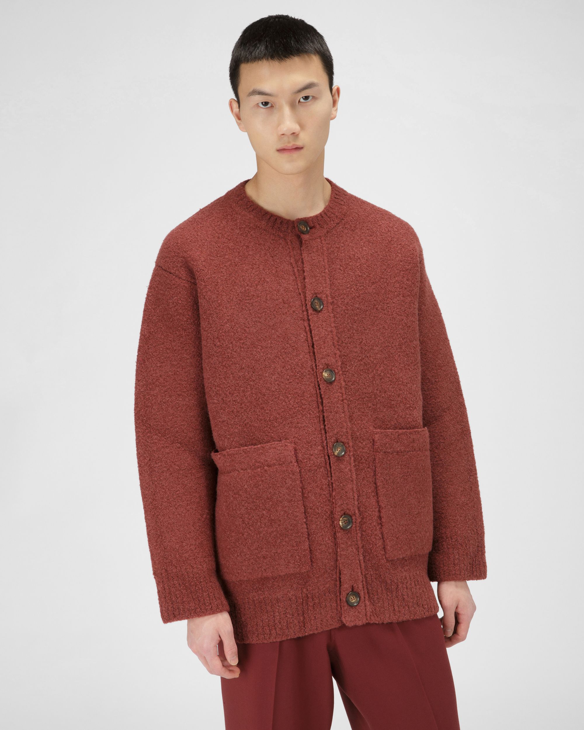 Cardigan Aus Traditionsrotem Wollmischgewebe - Herren - Bally - 01
