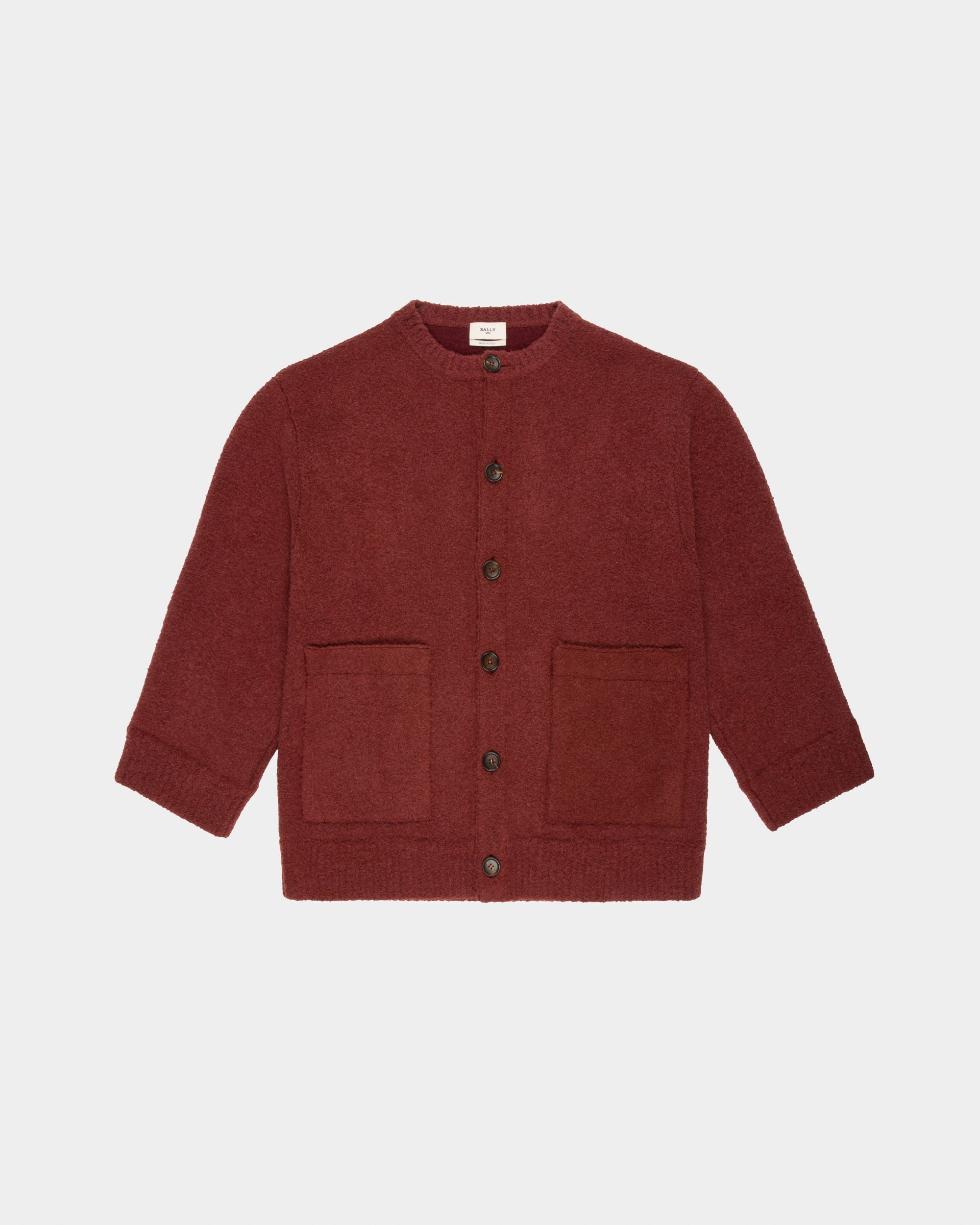 Cardigan Aus Traditionsrotem Wollmischgewebe - Herren - Bally - 04