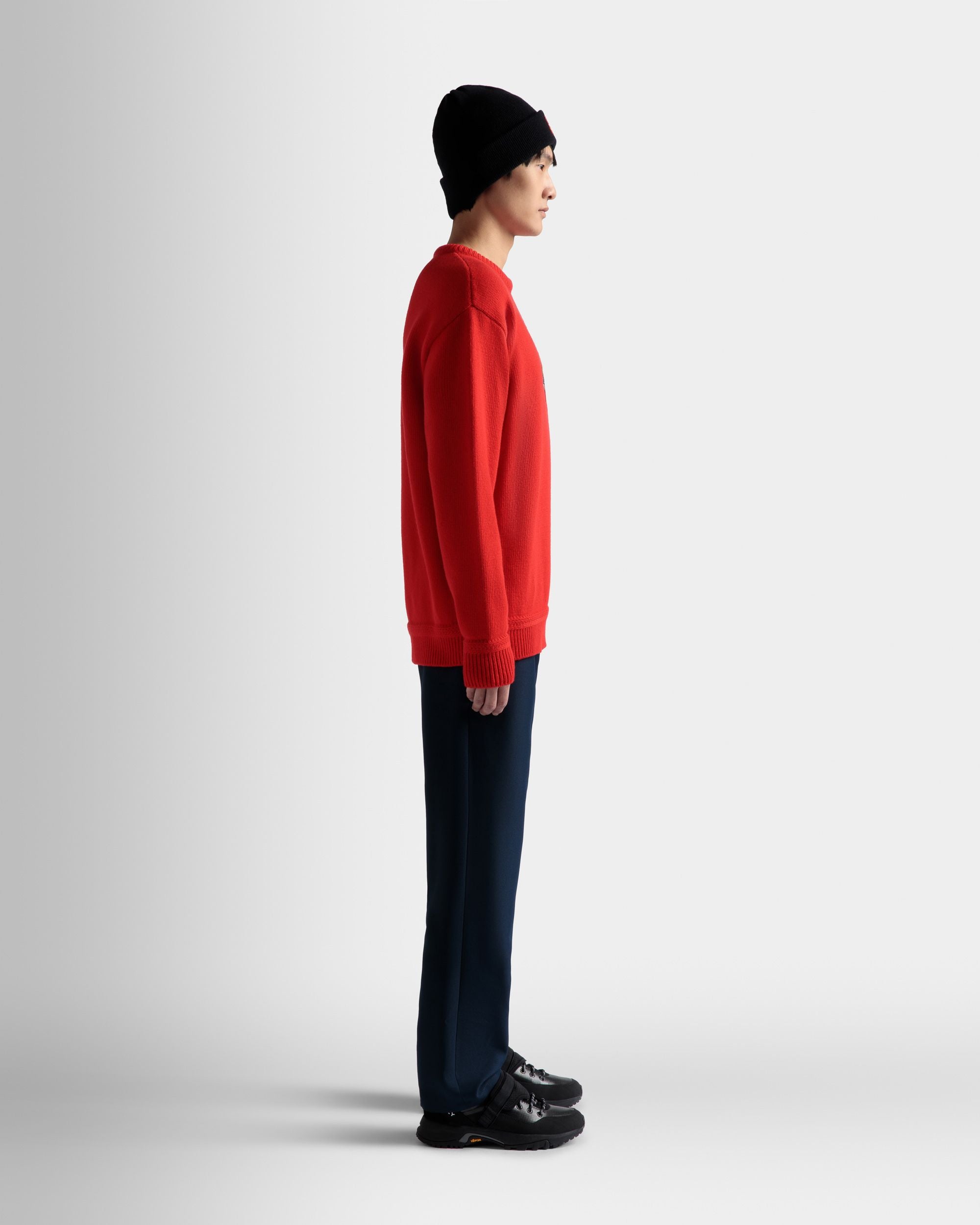 Pullover Aus Wolle In Rot - Herren - Bally - 05
