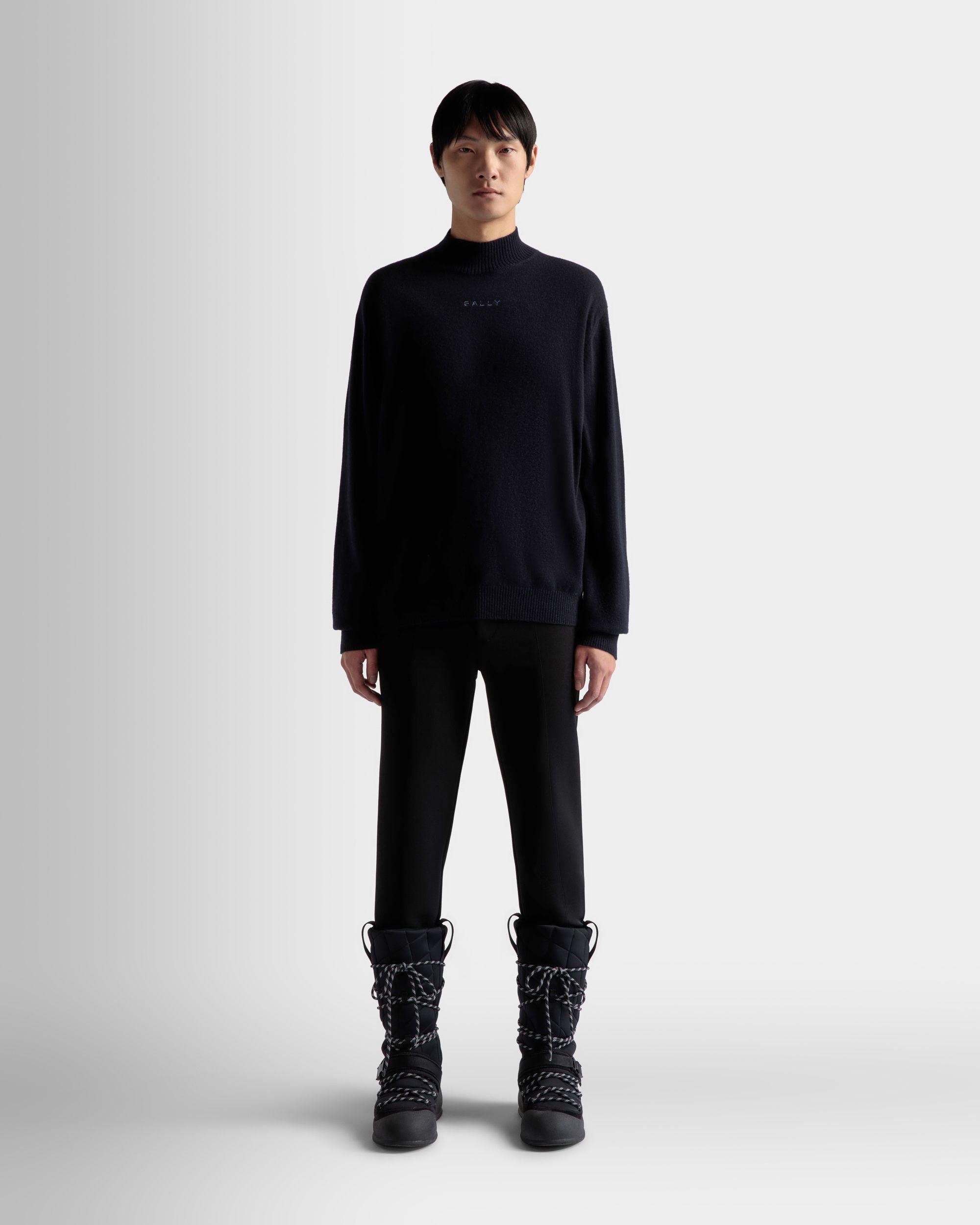 Rollkragenpullover Aus Kaschmir In Dunkelblau - Herren - Bally - 02