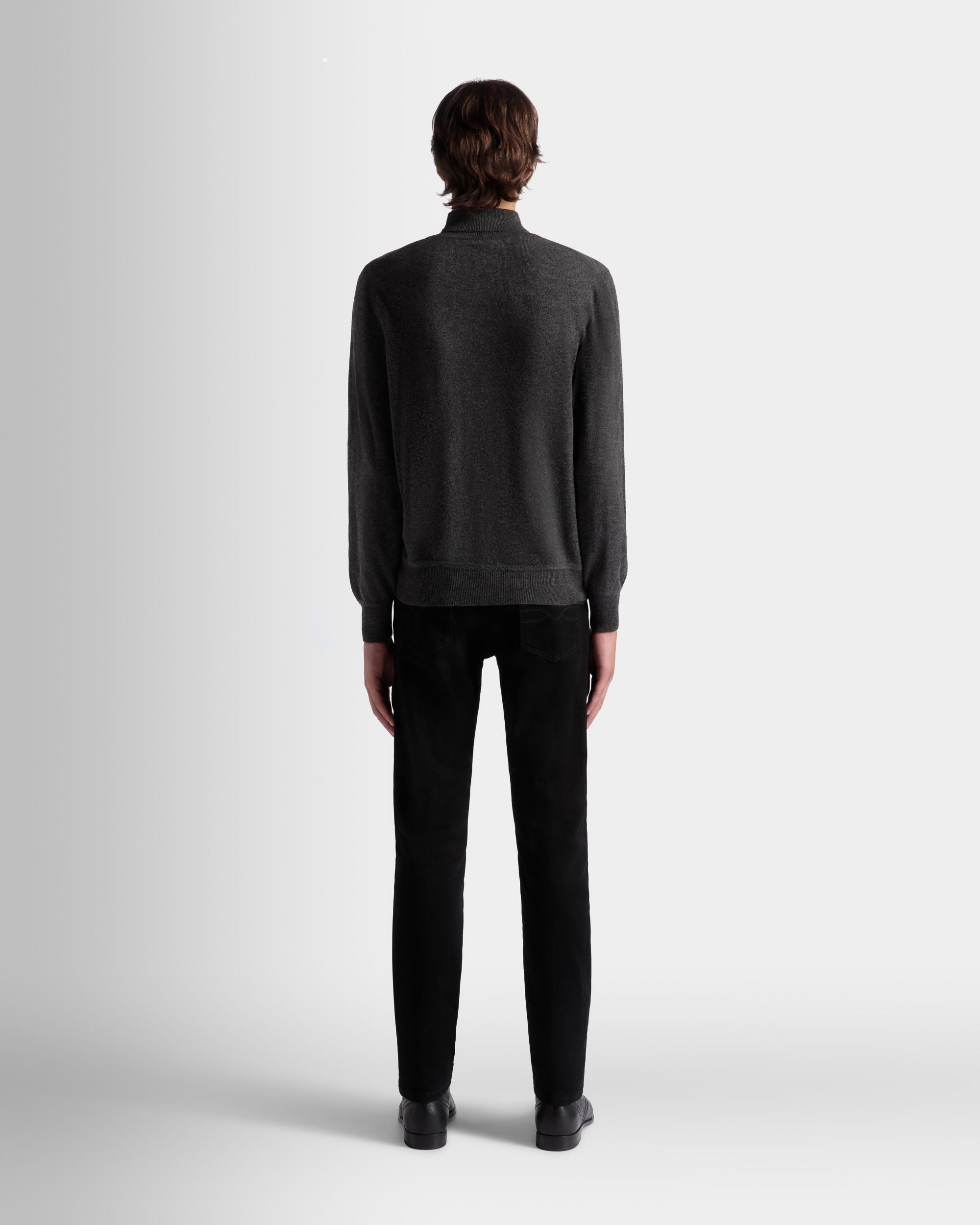 Rollkragenpullover Aus Kaschmir In Dunkelgrau Aus Der Adrien Brody Travel-Kollektion - Herren - Bally - 08
