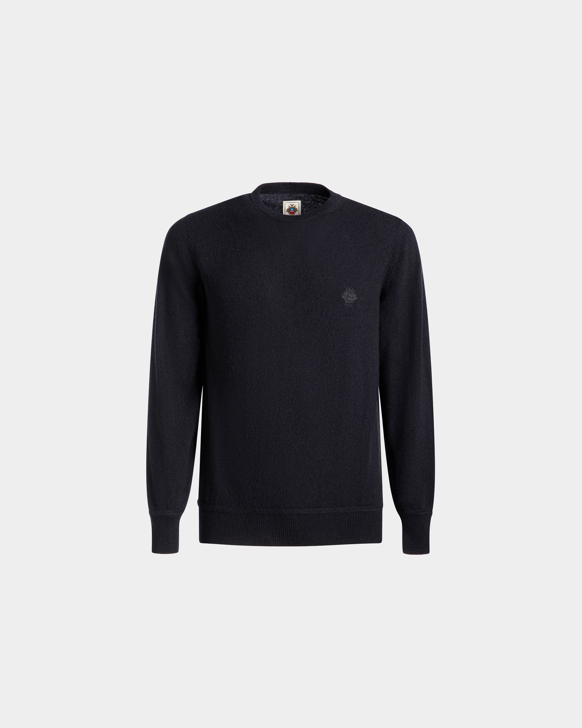 Rundhalspullover Aus Kaschmir In Navy Blue Aus Der Adrien Brody Travel-Kollektion - Herren - Bally - 01