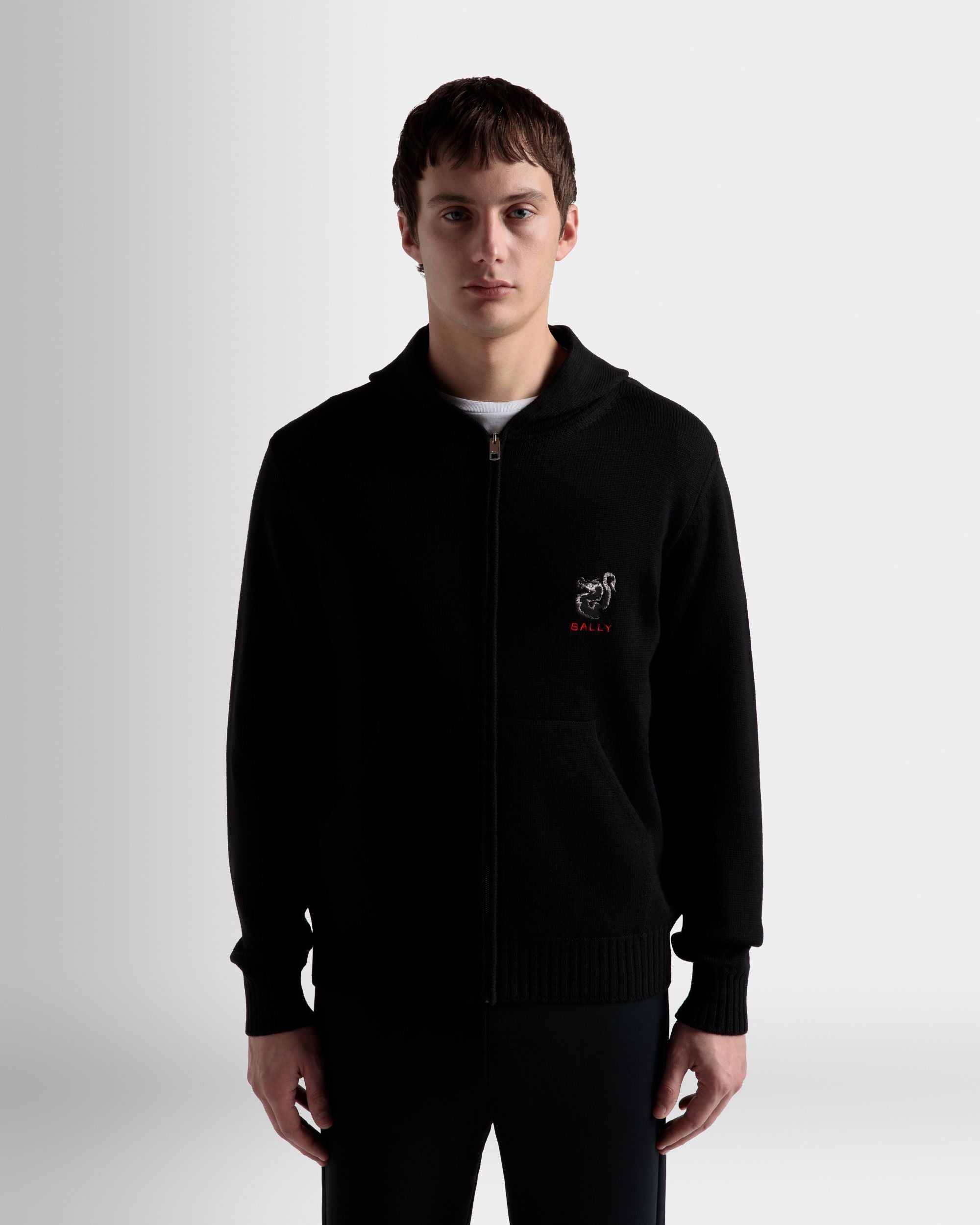 Strickjacke Aus Wolle In Schwarz - Herren - Bally - 03