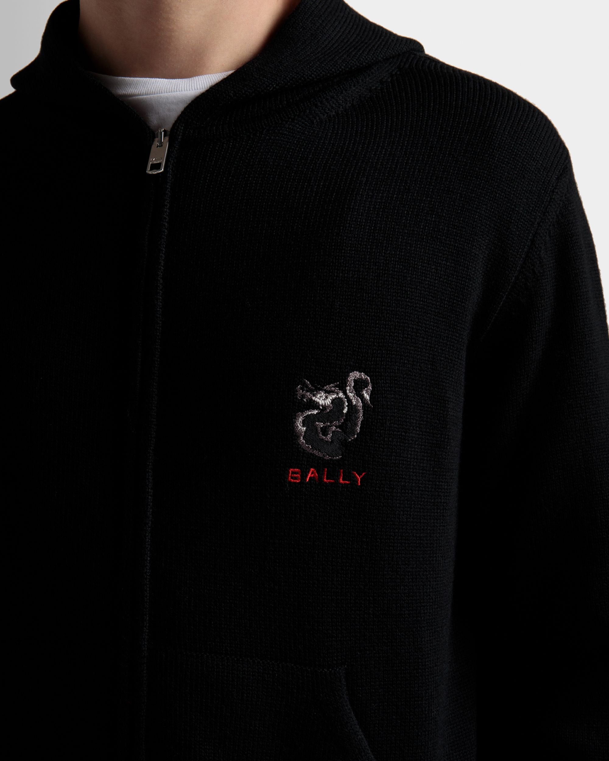Strickjacke Aus Wolle In Schwarz - Herren - Bally - 04