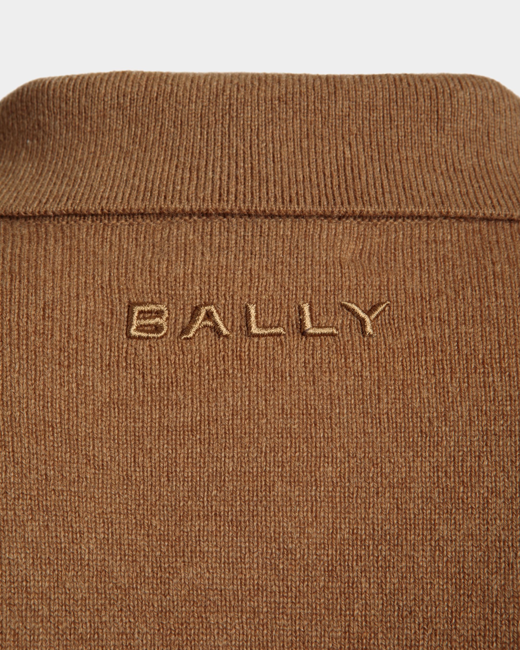 Langarmhemd Mit Logo Aus Kaschmirwolle In Braun - Herren - Bally - 01