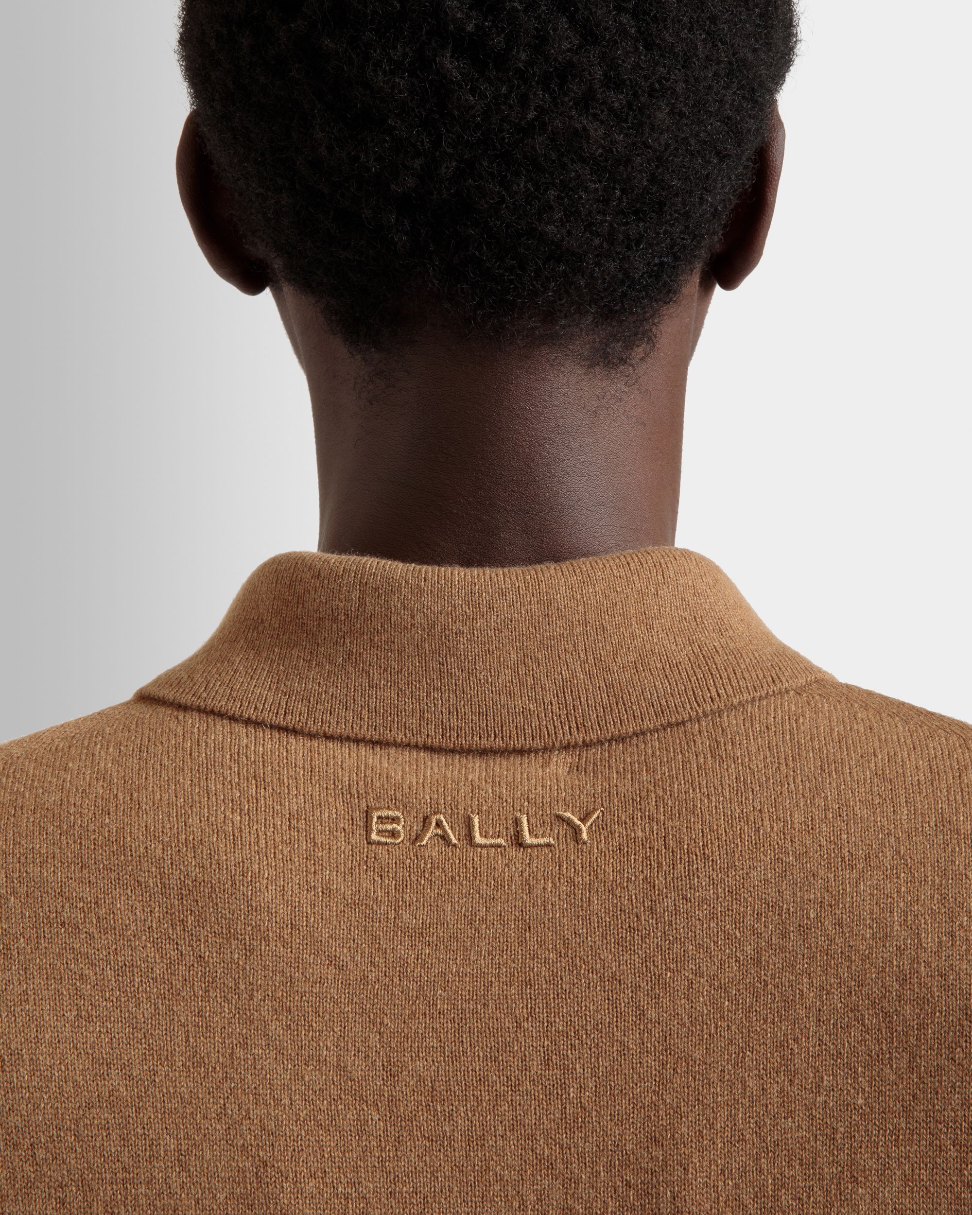 Langarmhemd Mit Logo Aus Kaschmirwolle In Braun - Herren - Bally - 06