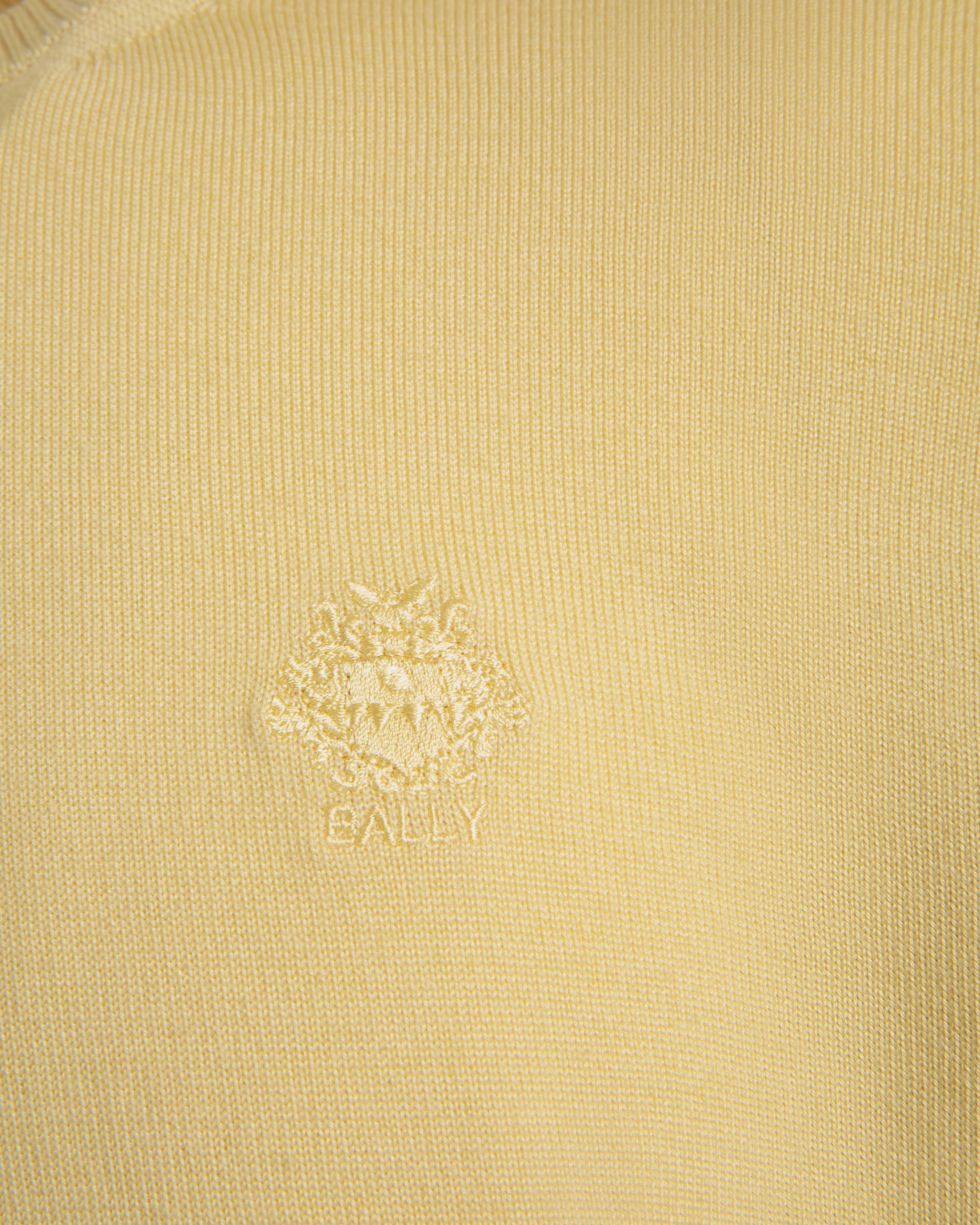 Pullover Mit Rundhalsausschnitt Aus Einer Woll-Kaschmir-Mischung In Dusty Yellow - Herren - Bally - 01