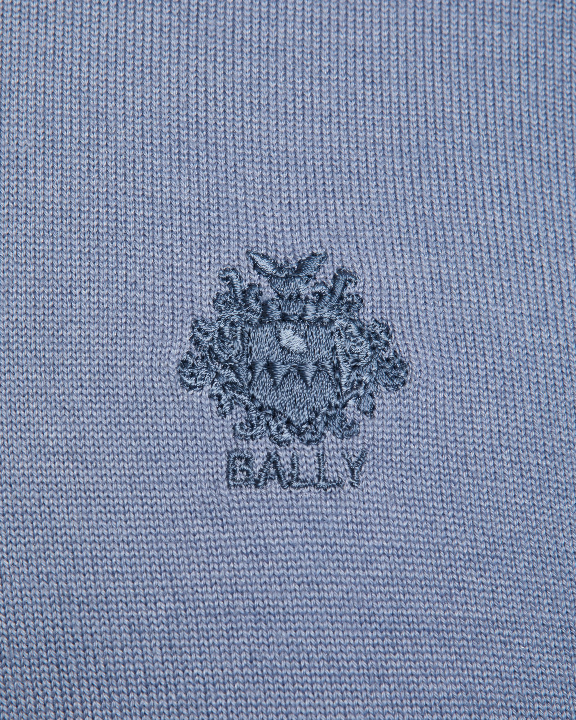 Pullover Mit Rundhalsausschnitt Aus Einer Woll-Kaschmir-Mischung In Light Blue - Herren - Bally - 04