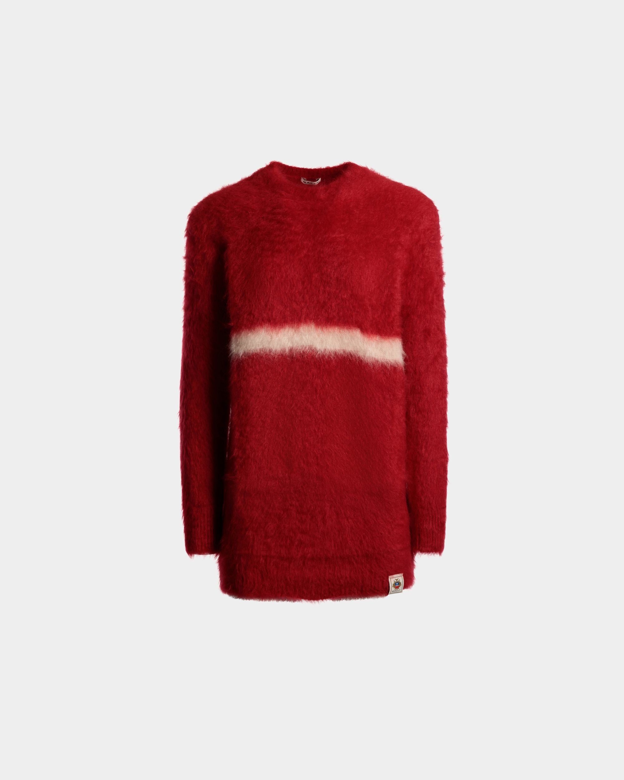 Rundhalspullover Aus Mohair Und Seide In Rot - Herren - Bally - 01