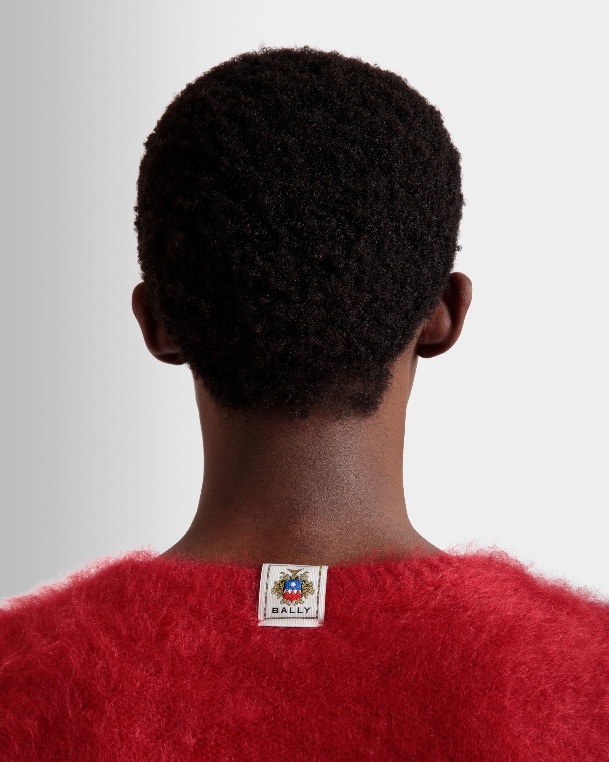 Rundhalspullover Aus Mohair Und Seide In Rot - Herren - Bally - 04