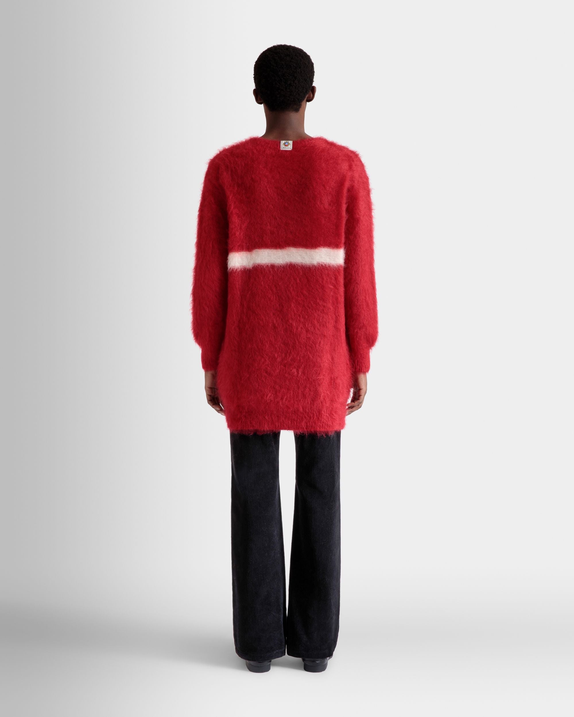 Rundhalspullover Aus Mohair Und Seide In Rot - Herren - Bally - 06