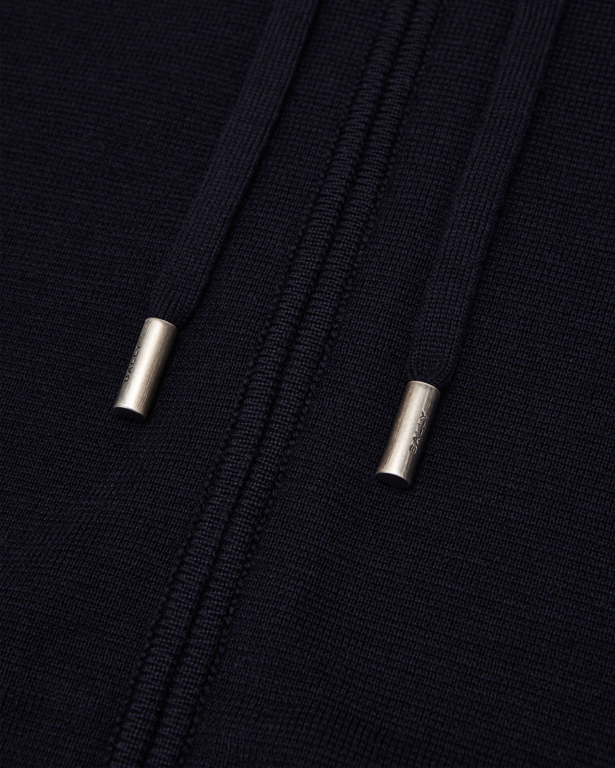 Kapuzenpullover Aus Wolle In Navy Blue - Herren - Bally - 04