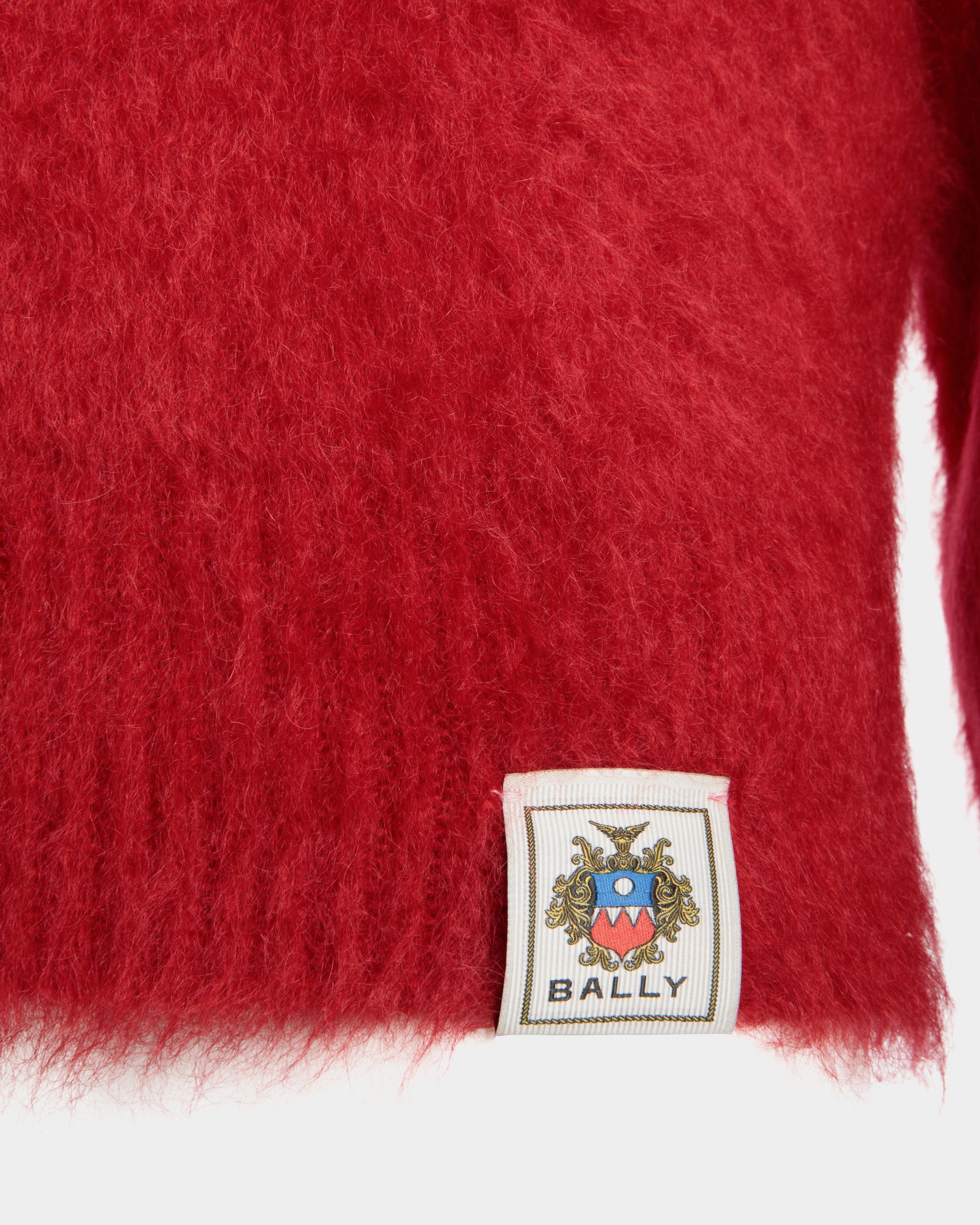 Rundhalspullover Aus Mohair Und Seide In Rot - Herren - Bally - 04