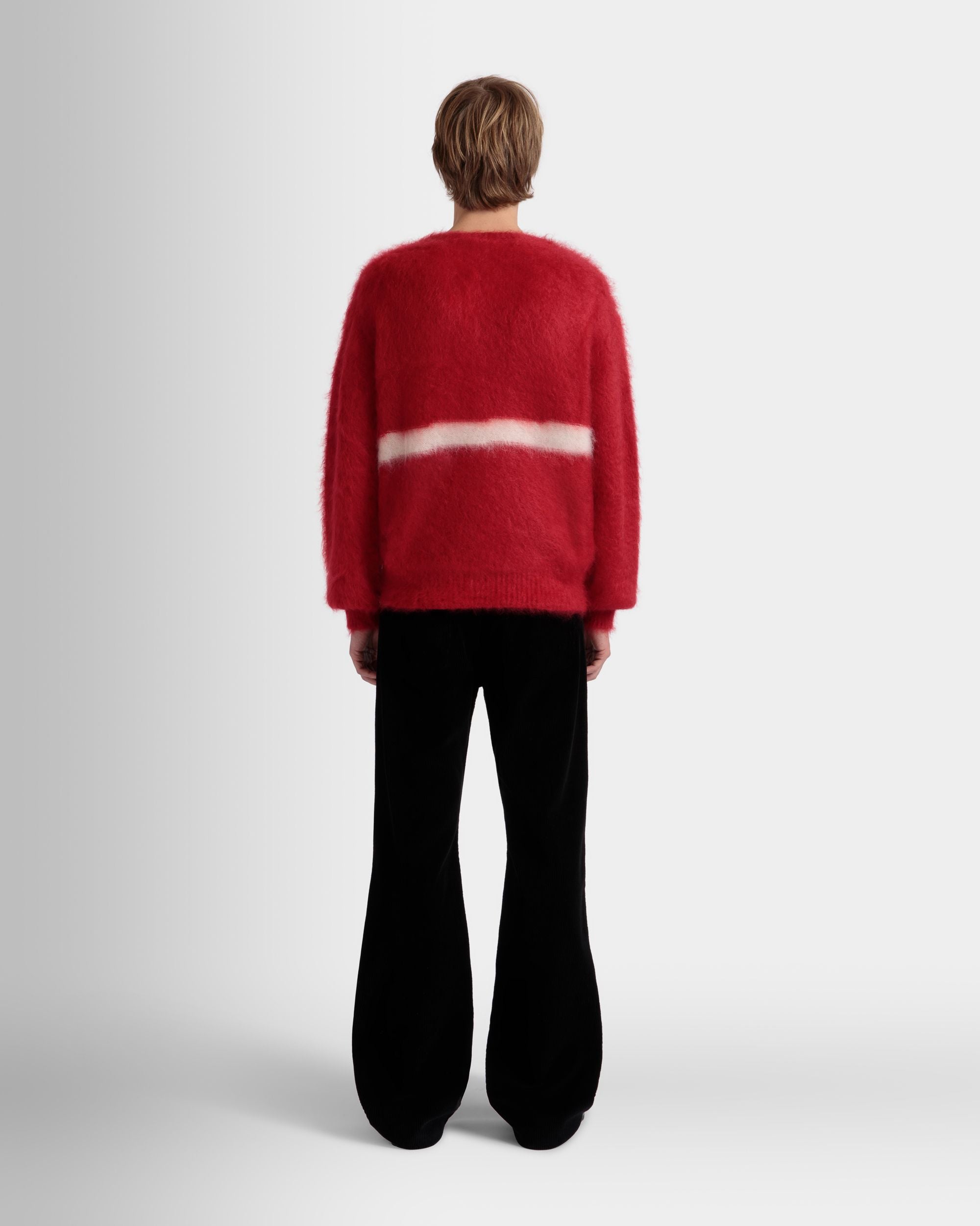 Rundhalspullover Aus Mohair Und Seide In Rot - Herren - Bally - 06