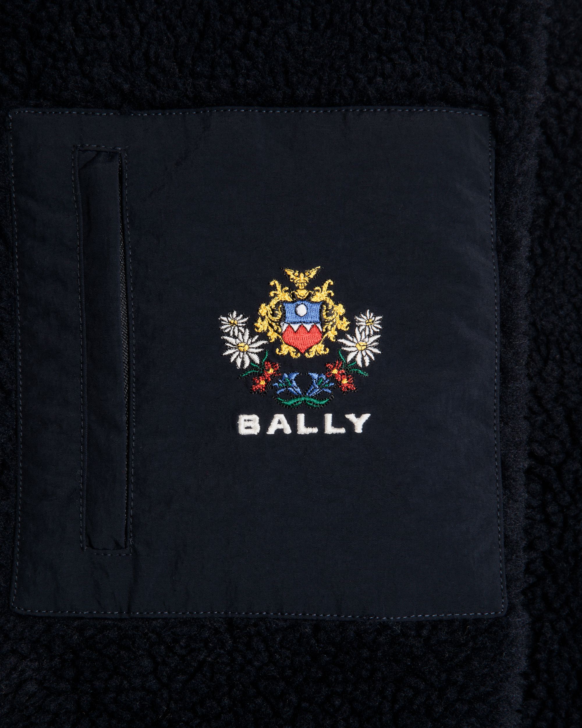 Winter Capsule Sweatshirt Mit Alpenblumen Aus Fleece In Navy Blue - Herren - Bally - 03
