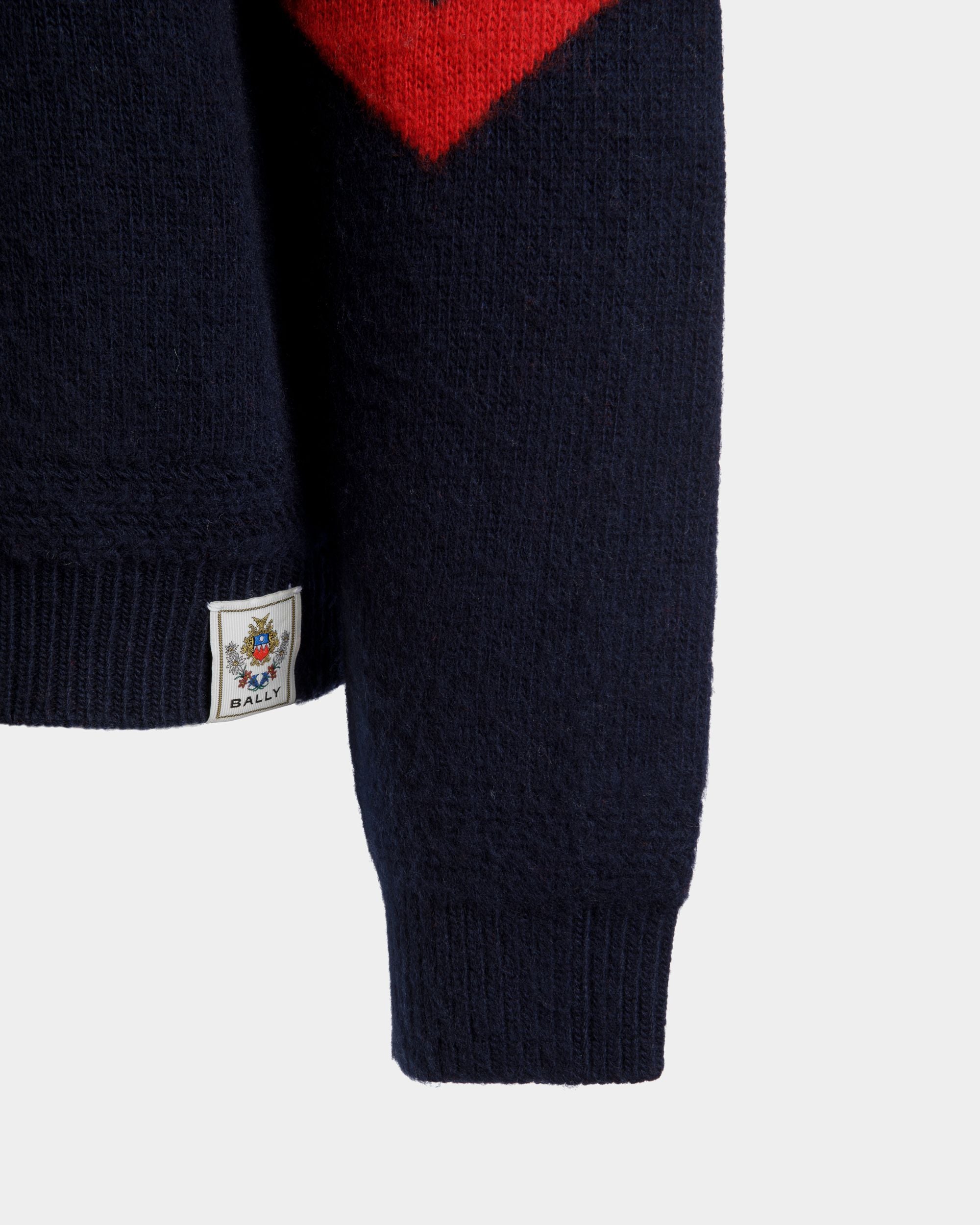 Winter Capsule Pullover Mit Rundhalsausschnitt Und Heritage-Blumen Aus Bunter Wolle - Herren - Bally - 04