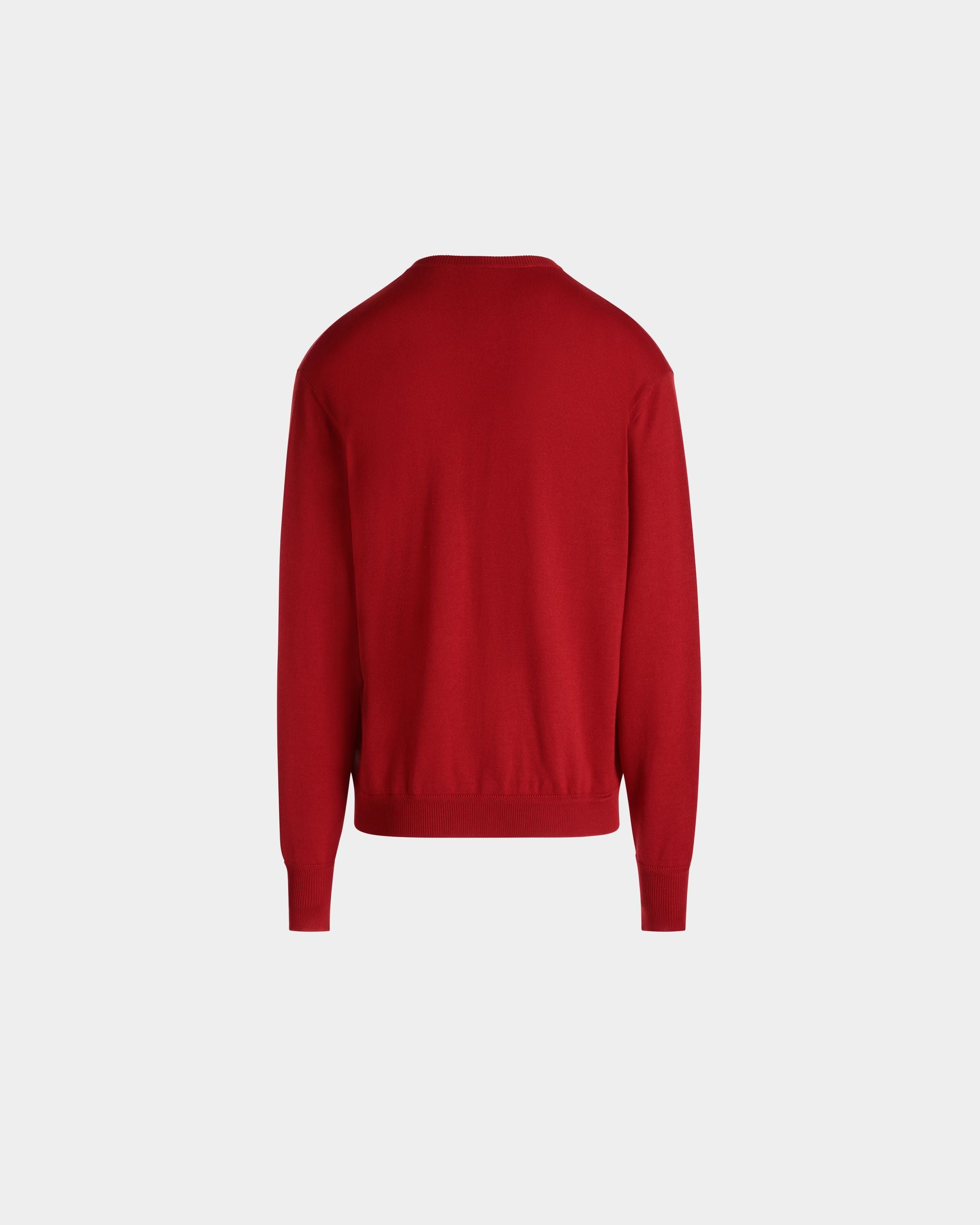 Knitwear V Neck In Red Mix Wool/Cash/Silk - Herren - Bally - 02