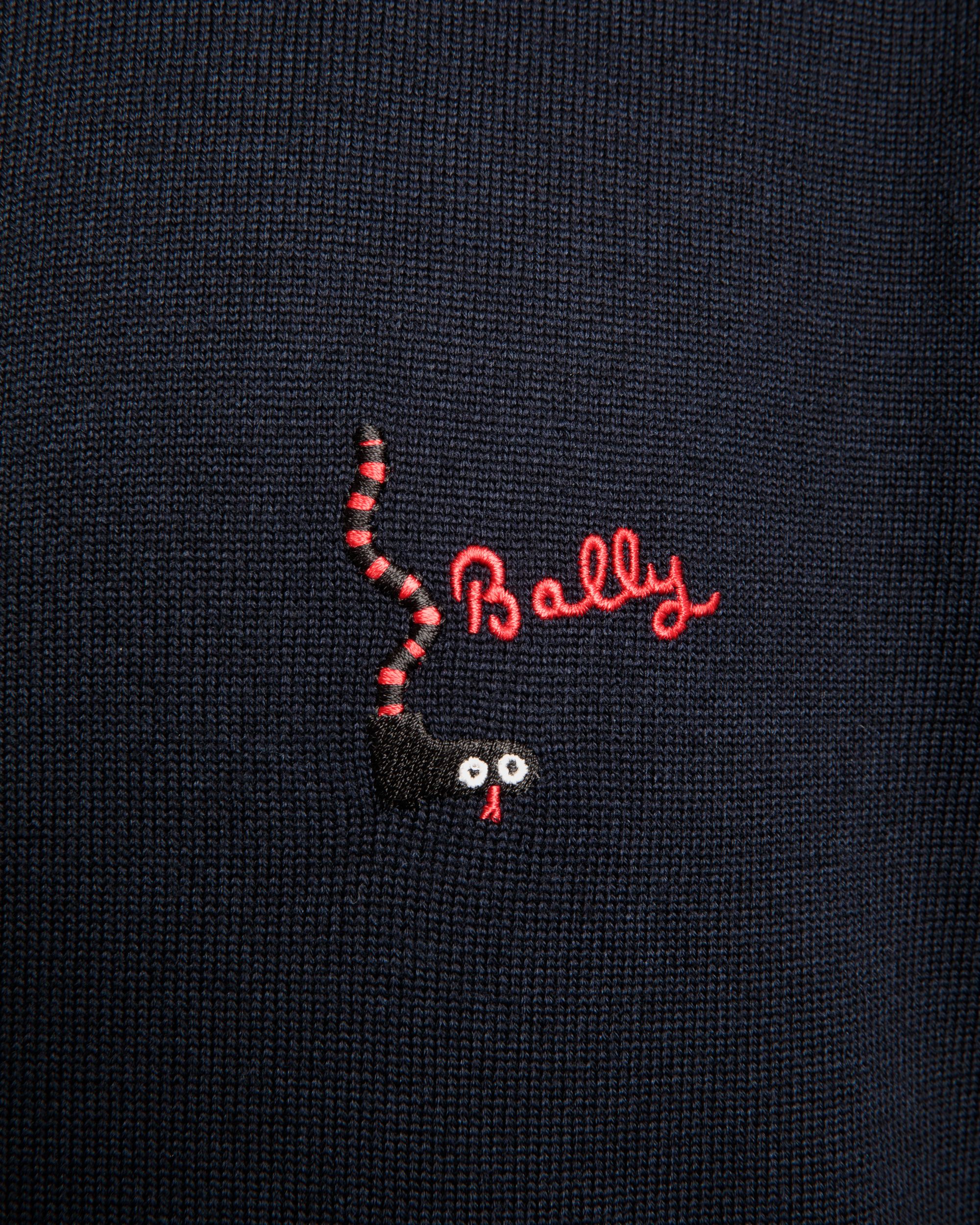 Kapuzenpullover Aus Wolle In Navy Blue - Herren - Bally - 04