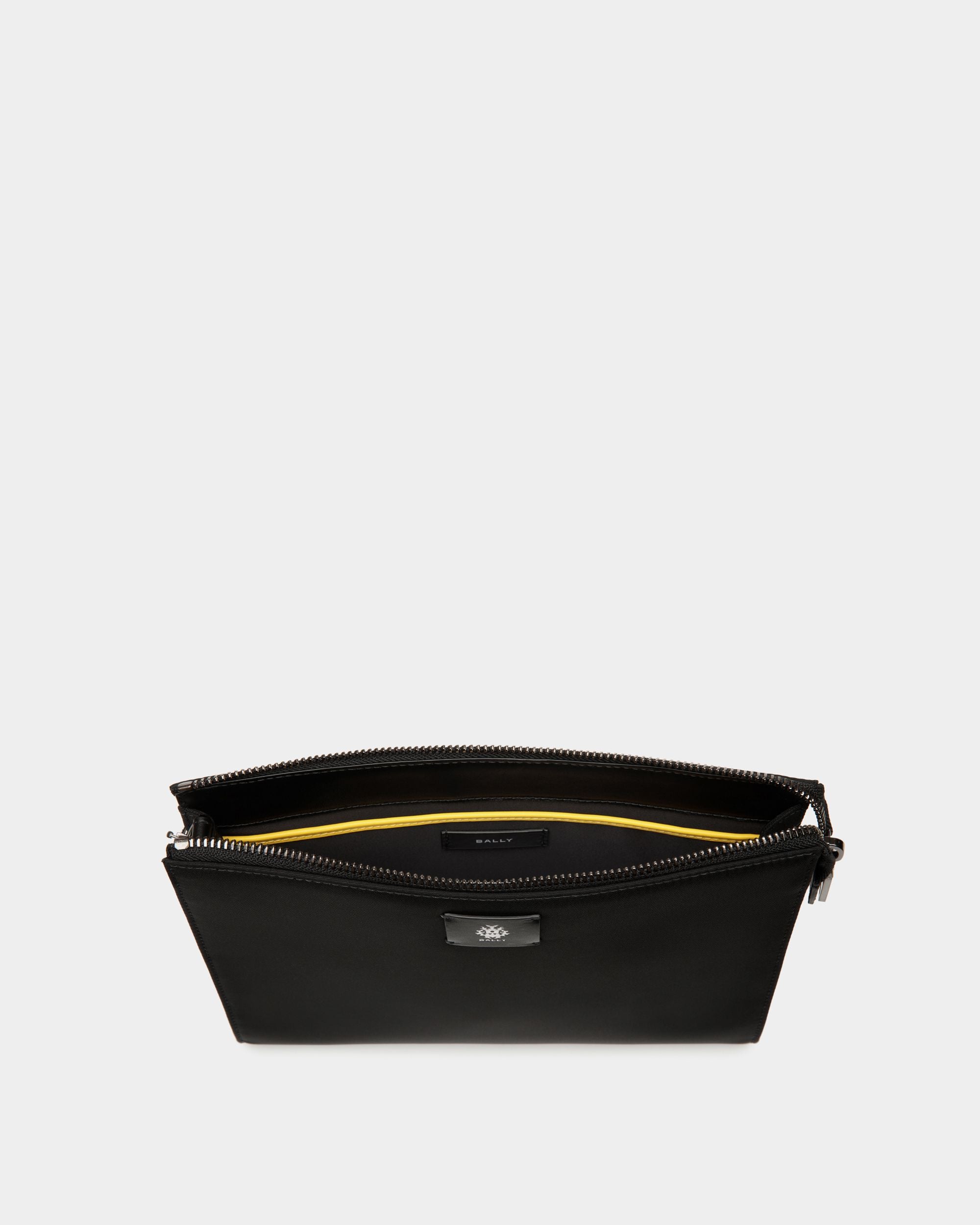 Pochette Aus Nylon In Schwarz Und Gelb Aus Der Adrien Brody Travel-Kollektion - Herren - Bally - 03