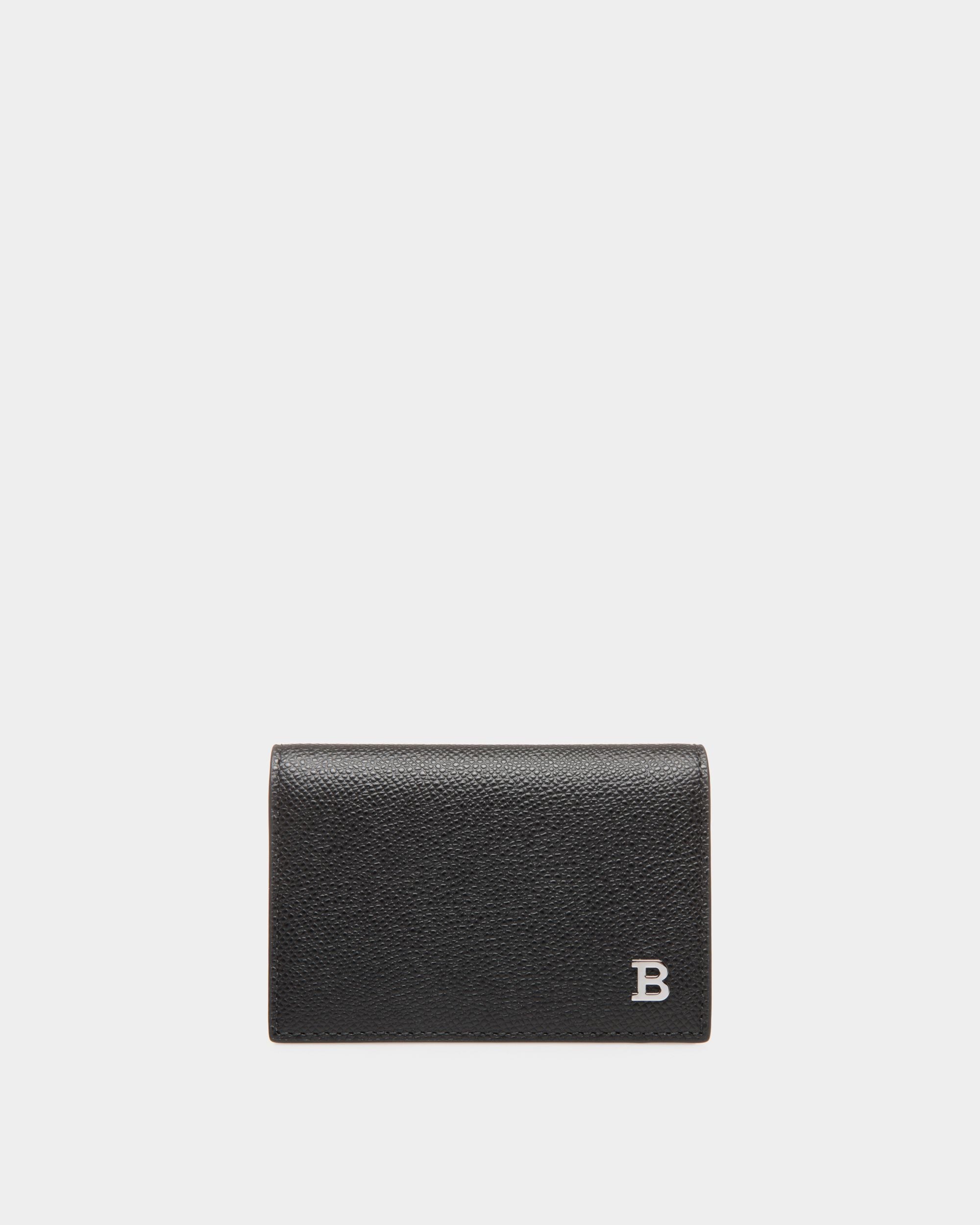 Business Card Holder In Black Bovine - Herren - Bally - 01