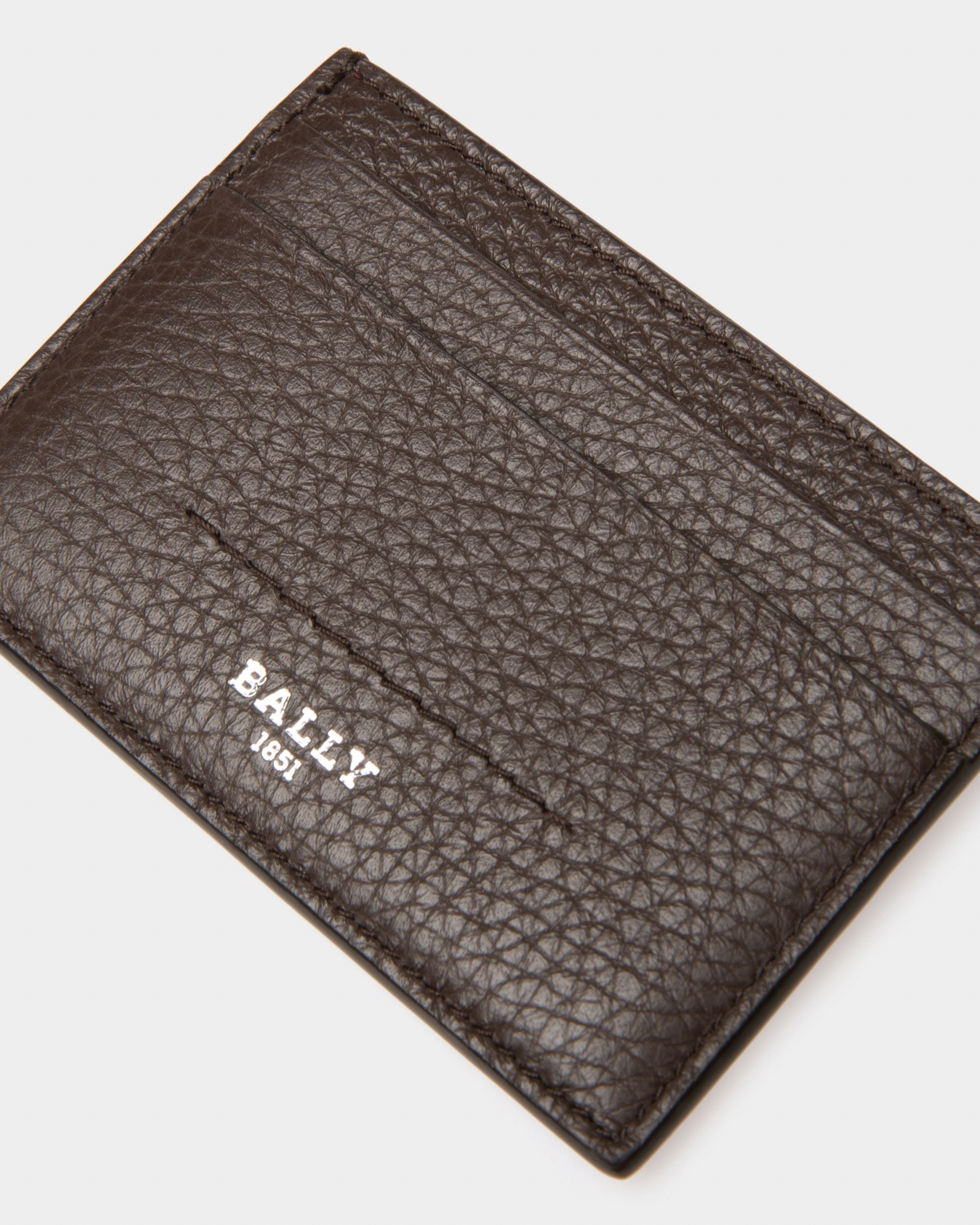 Schar Kartenetui Aus Ebenholzbraunem Leder - Herren - Bally - 03