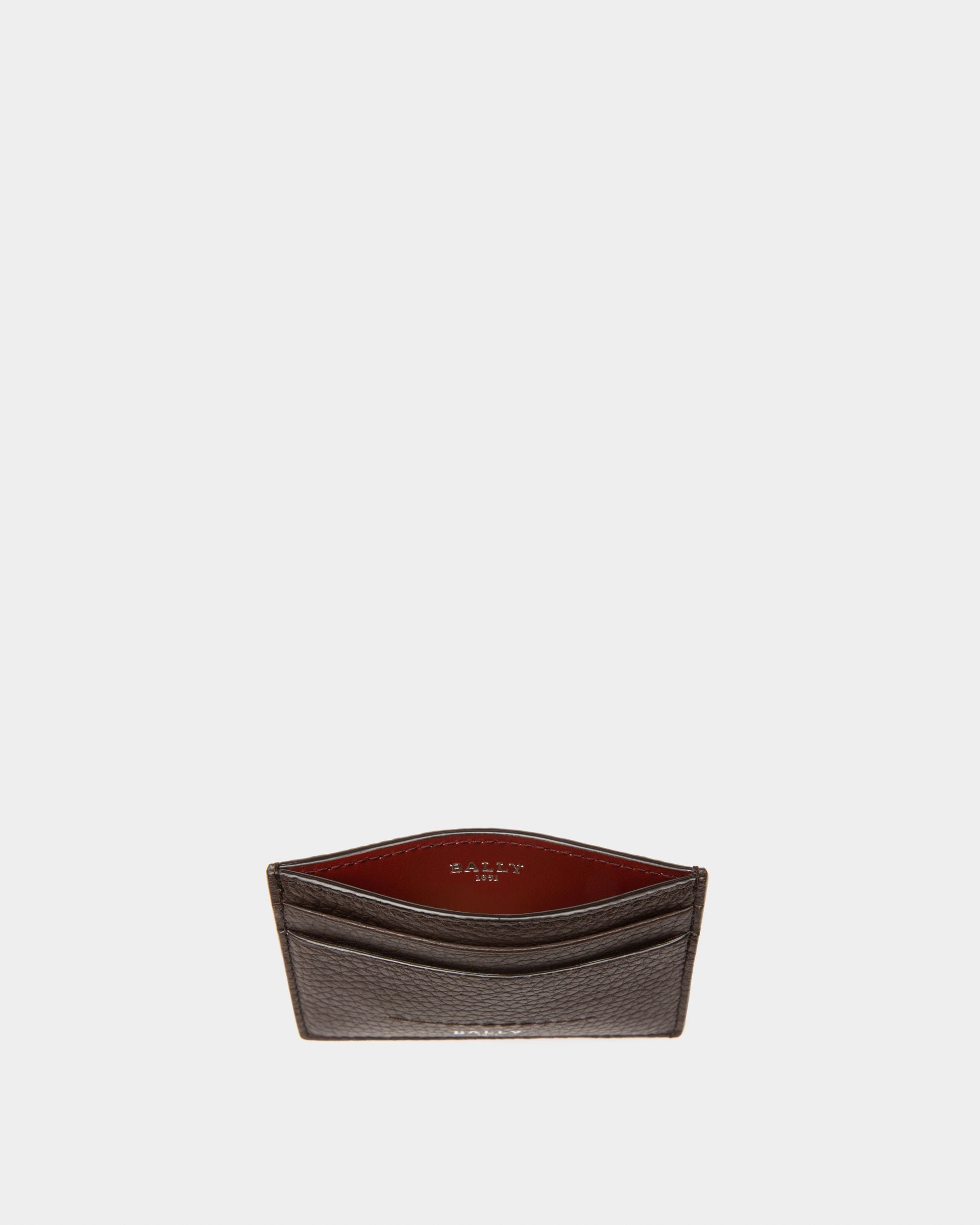 Schar Kartenetui Aus Ebenholzbraunem Leder - Herren - Bally - 04