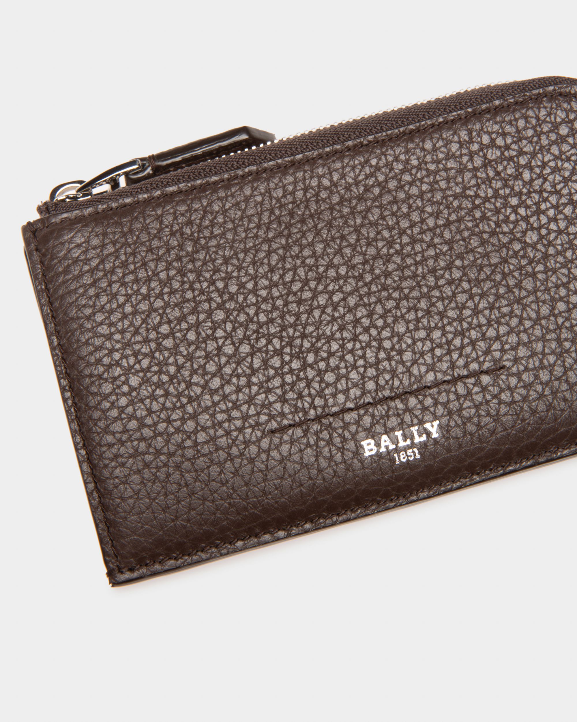 Scord Kartenetui Aus Ebenholzbraunem Leder - Herren - Bally - 03