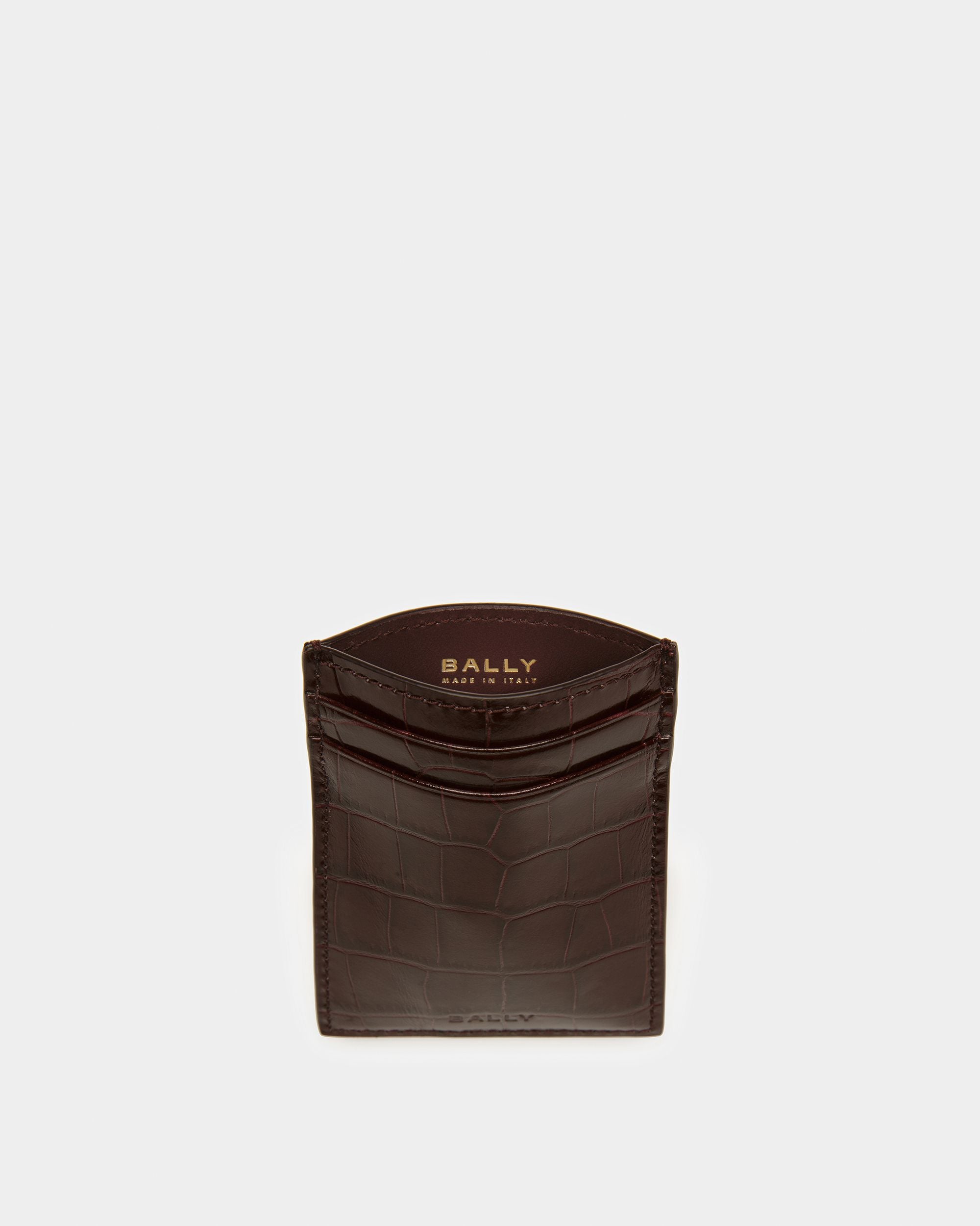 Business-Kartenetui Mit Krokoprägung - Herren - Bally - 03