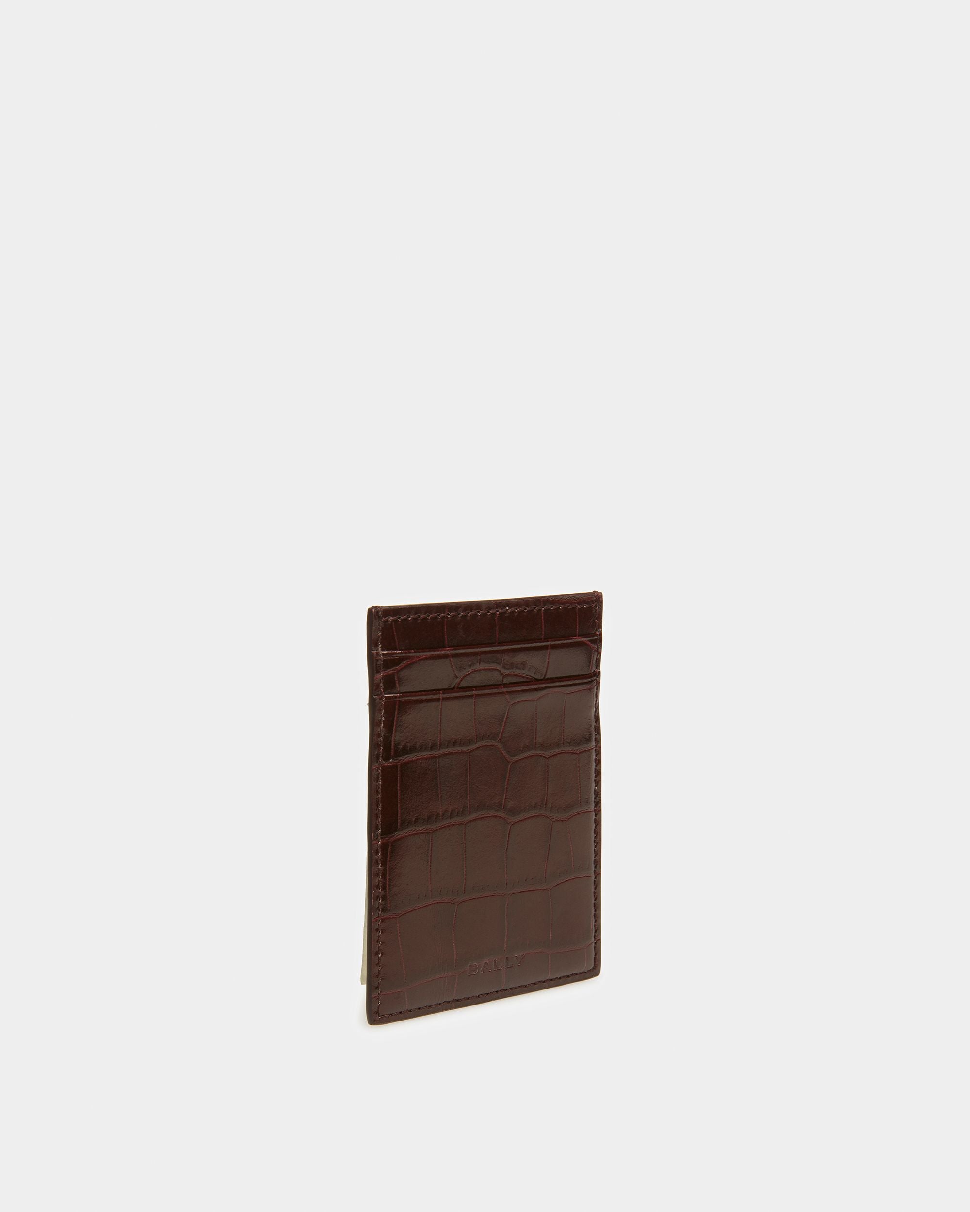Business-Kartenetui Mit Krokoprägung - Herren - Bally - 05