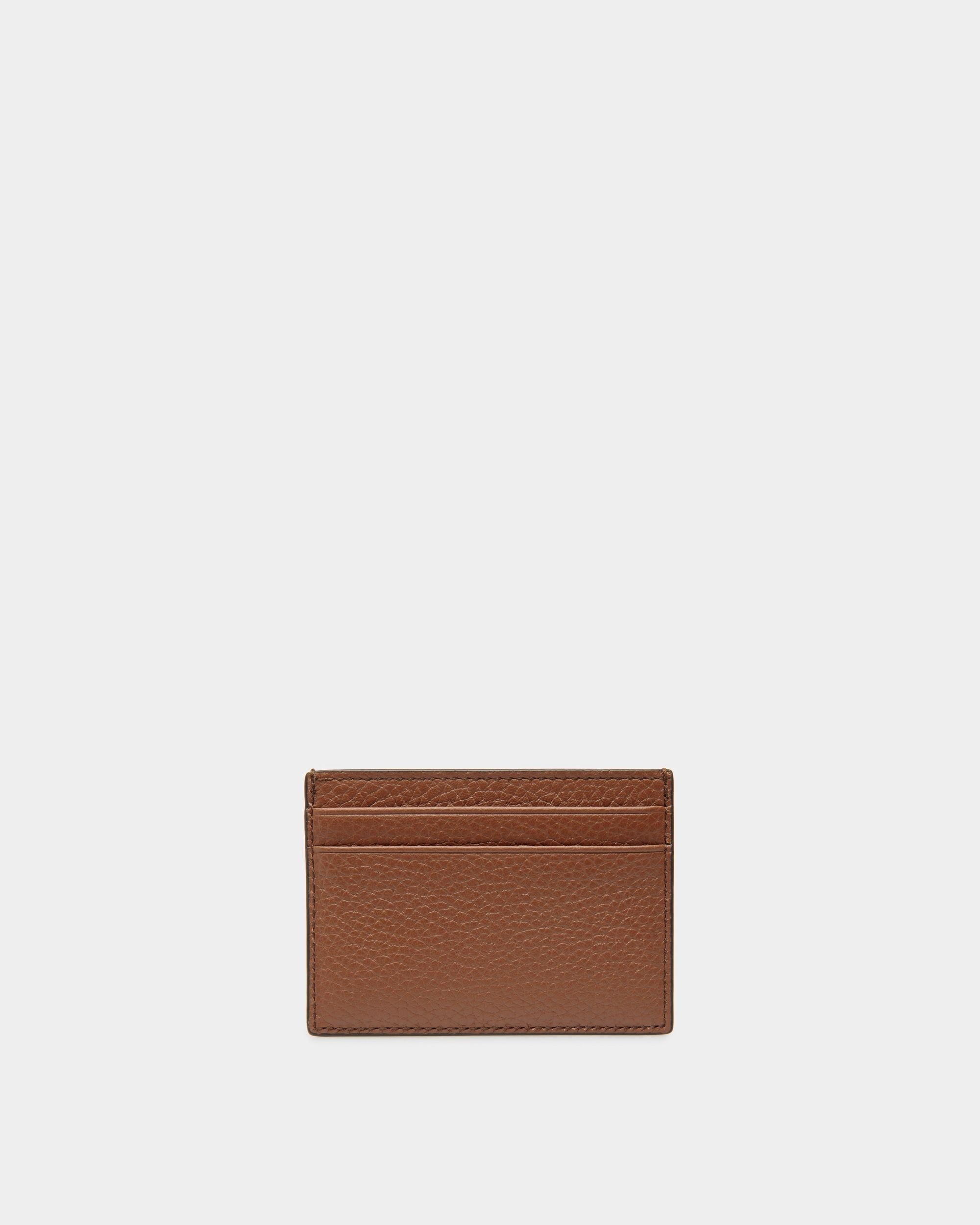 Ribbon Business Card Holder In Brown Leather - Herren - Bally - 02