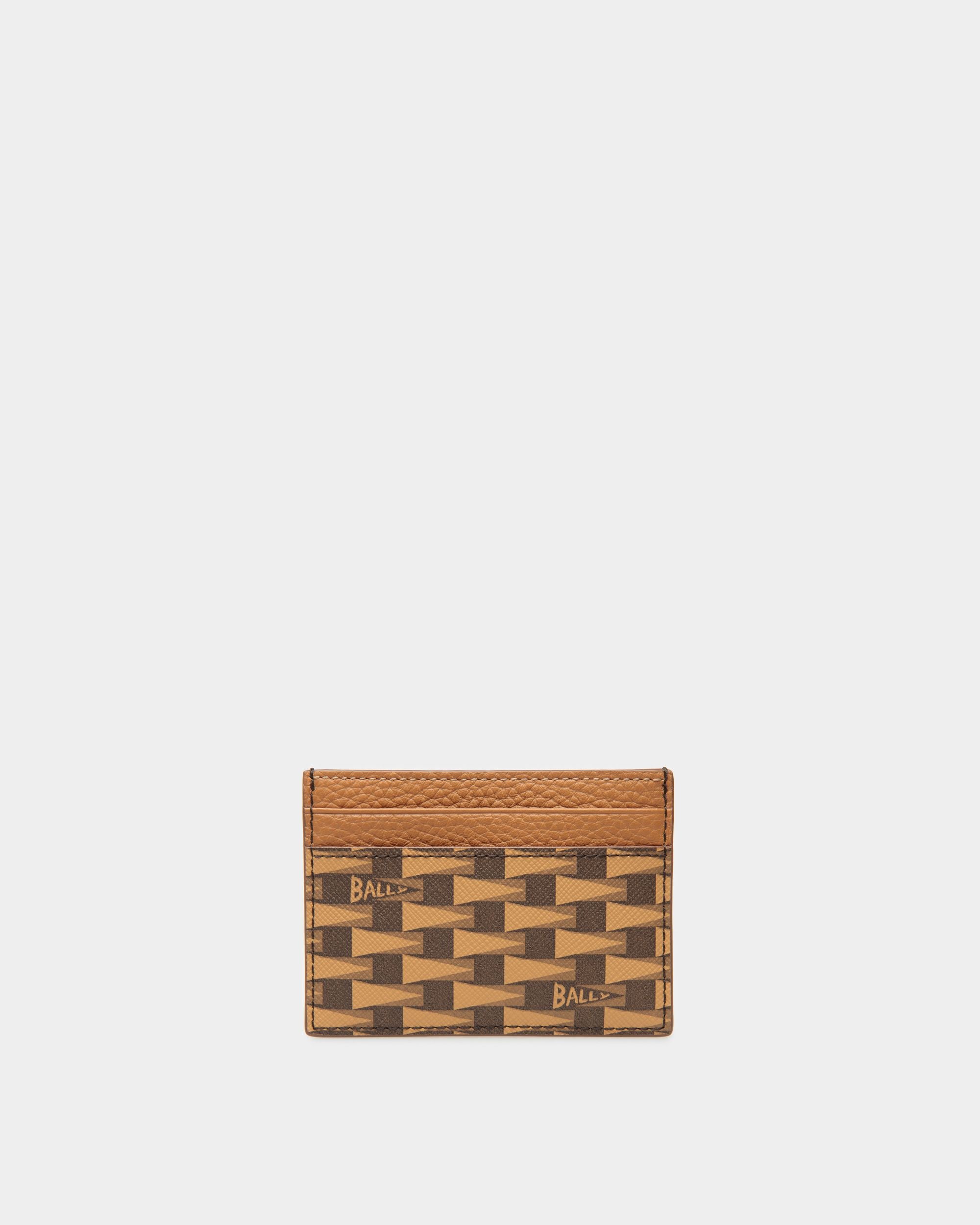 Pennant Business Card Holder In Brown Synthetic - Herren - Bally - 02