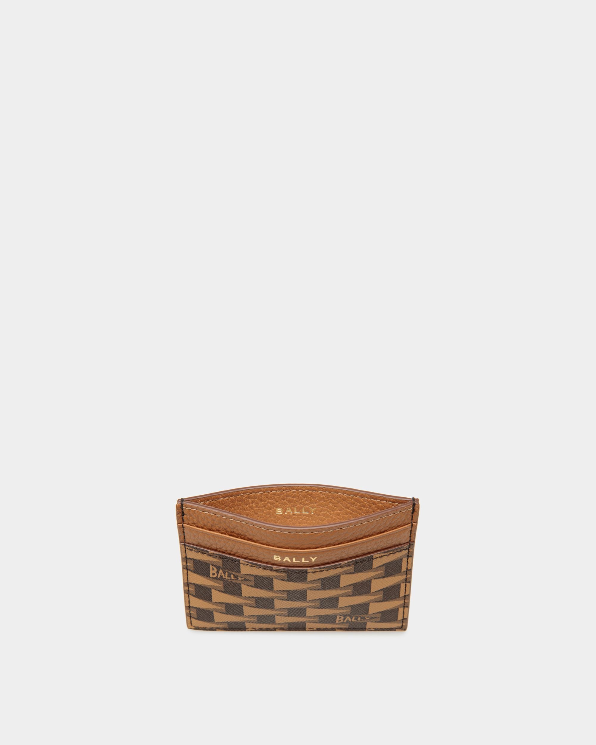 Pennant Business Card Holder In Brown Synthetic - Herren - Bally - 03