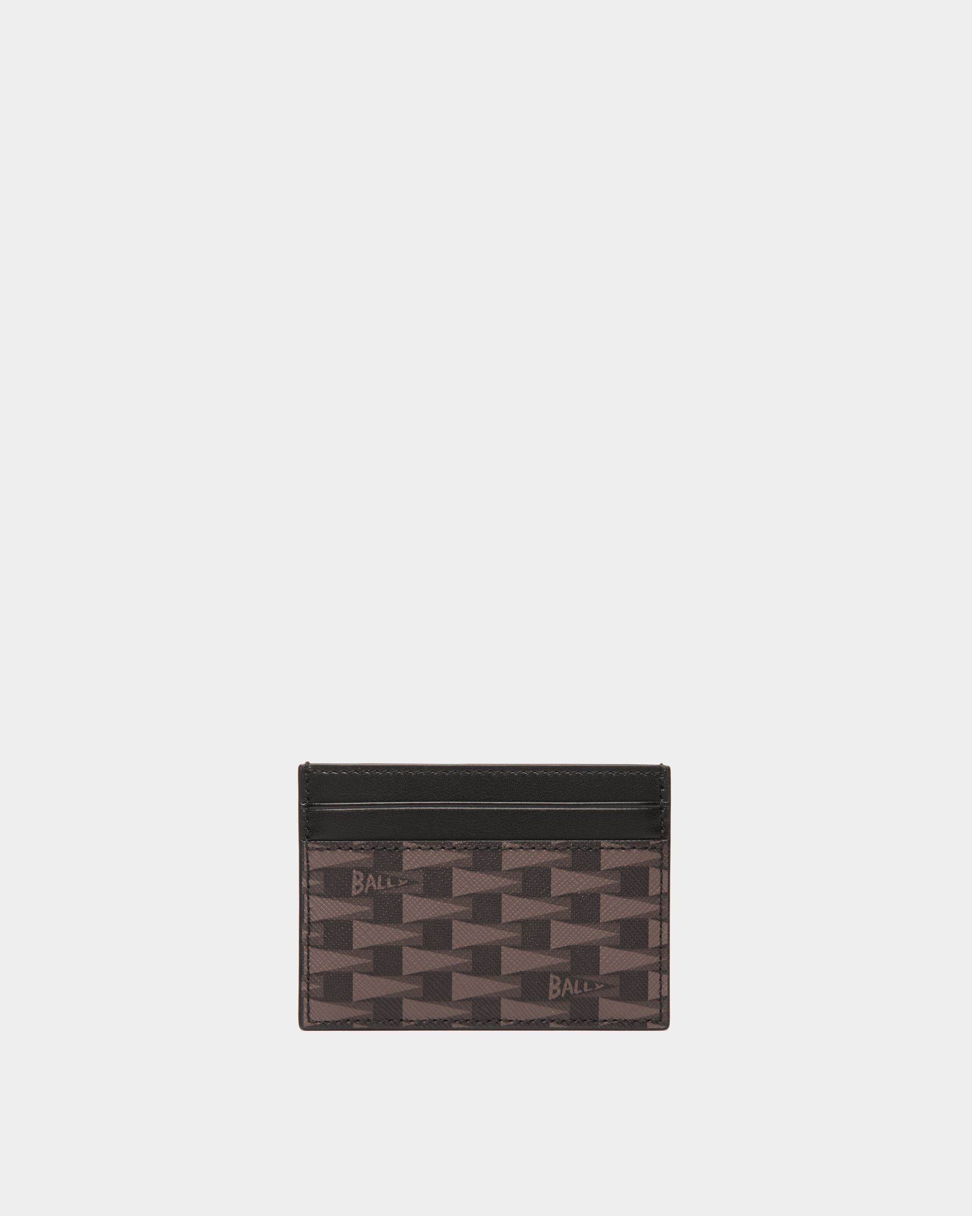 Pennant Credit Card Case in Black Pennant Motif - Herren - Bally - 02