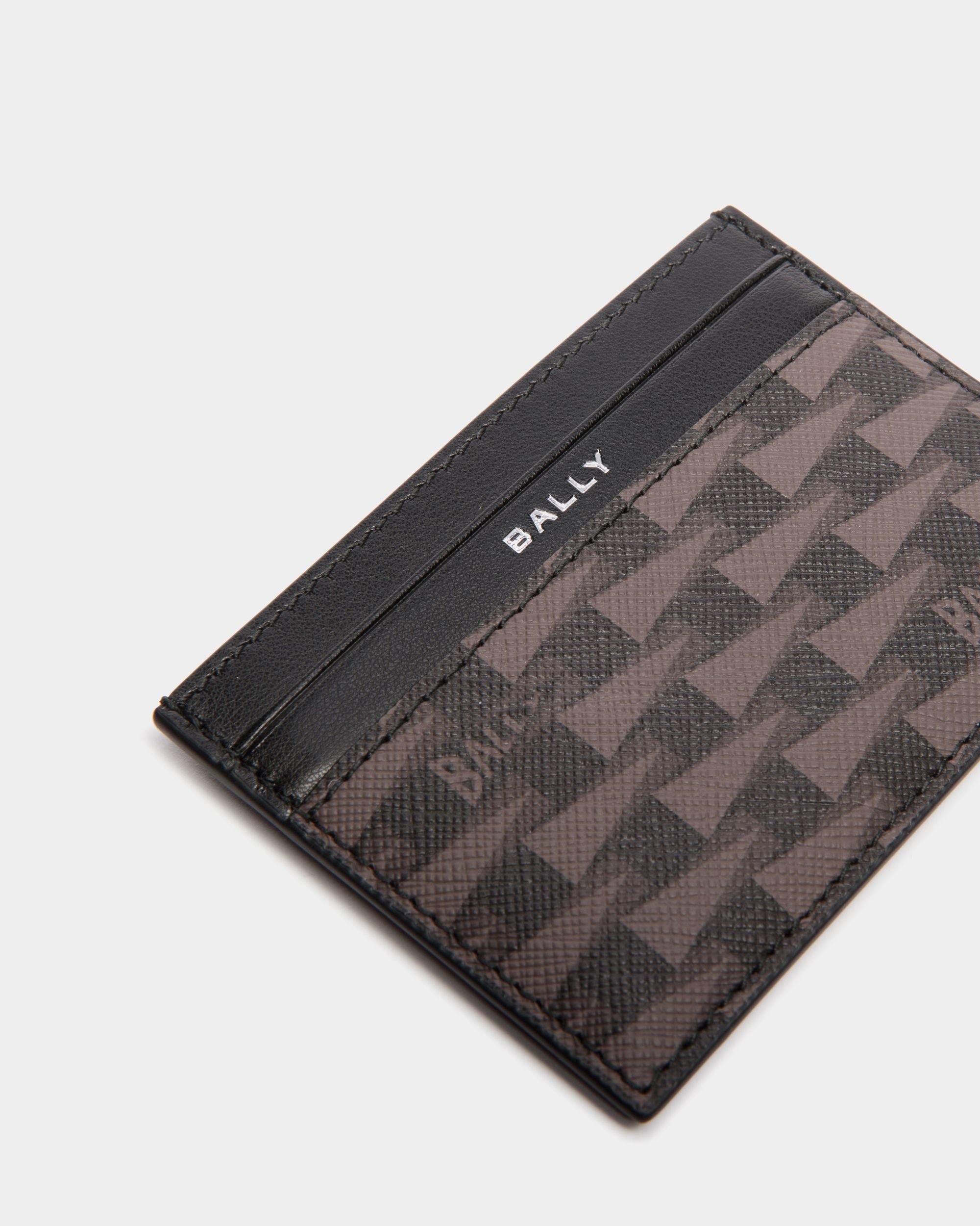 Pennant Credit Card Case in Black Pennant Motif - Herren - Bally - 04