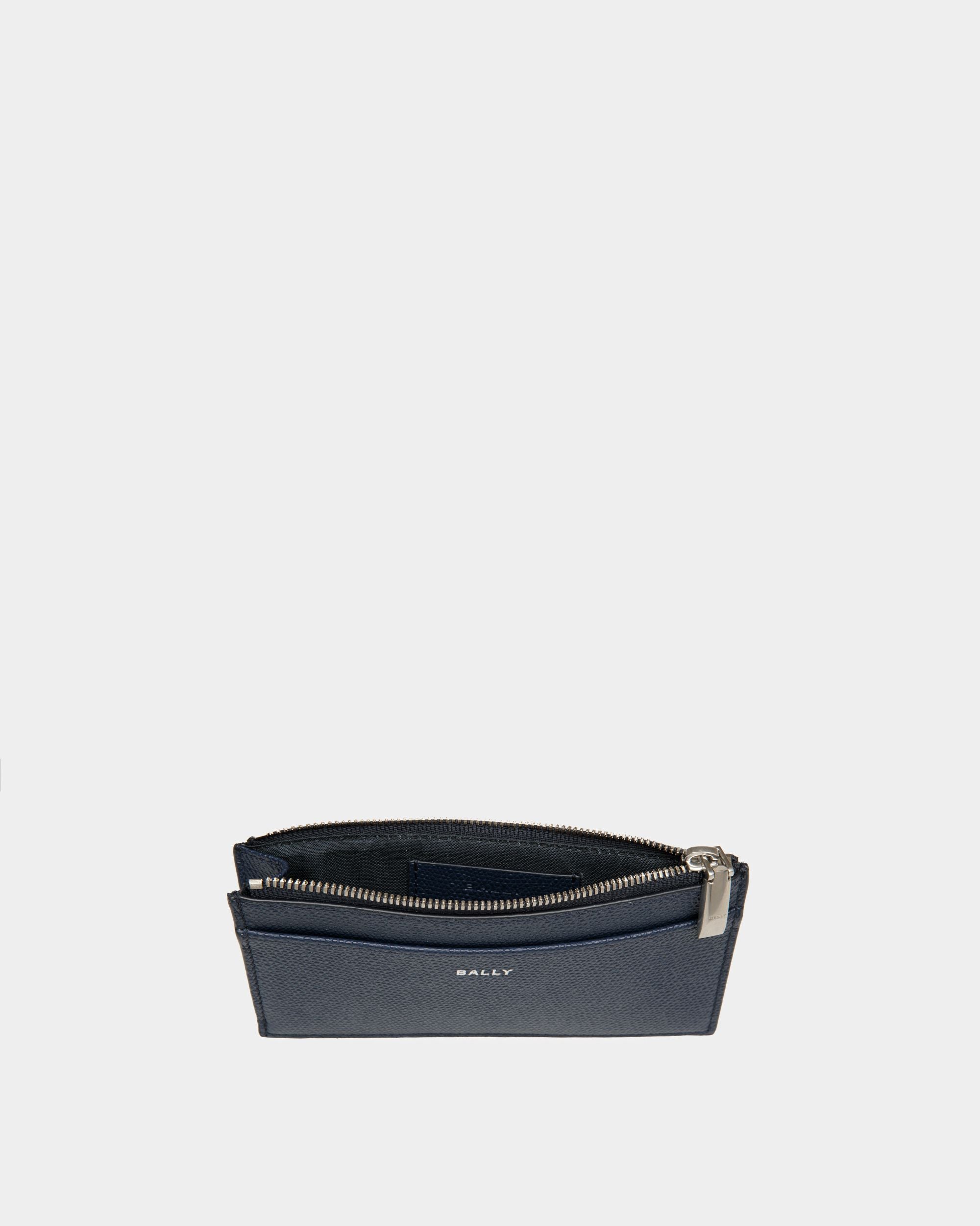 Flag Kartenetui Mit Münzfach Aus Blauem Leder - Herren - Bally - 03