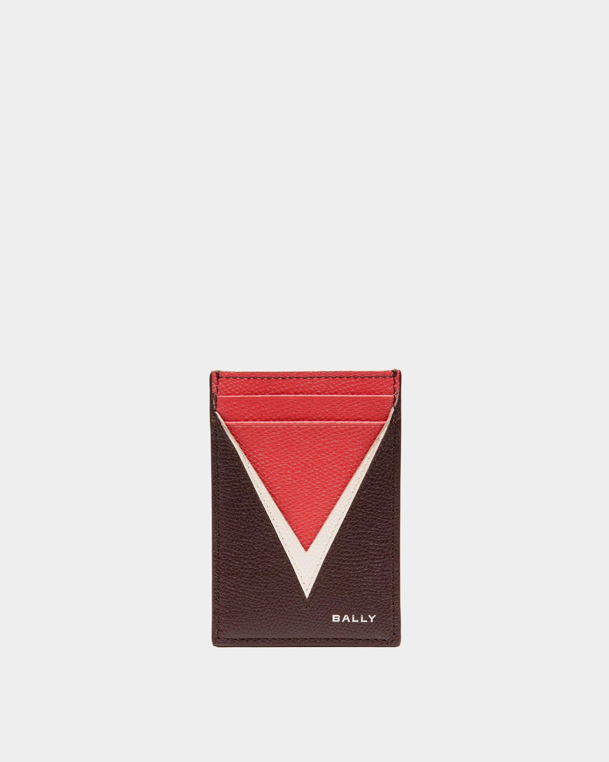 Flag Kartenetui Aus Leder In Braun - Herren - Bally - 01