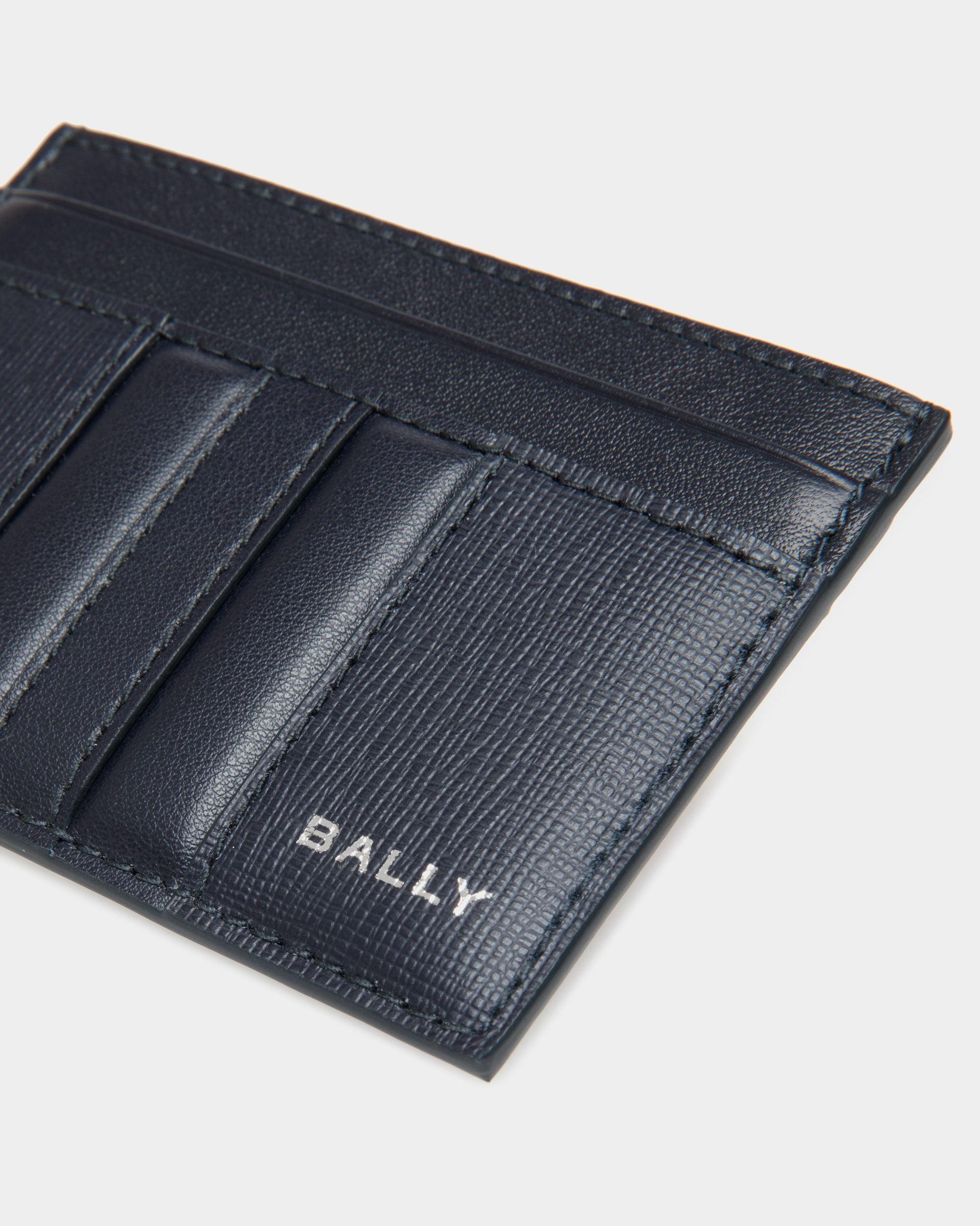 Mythos Kartenetui Aus Recyceltem Leder In Navy Blue - Herren - Bally - 04