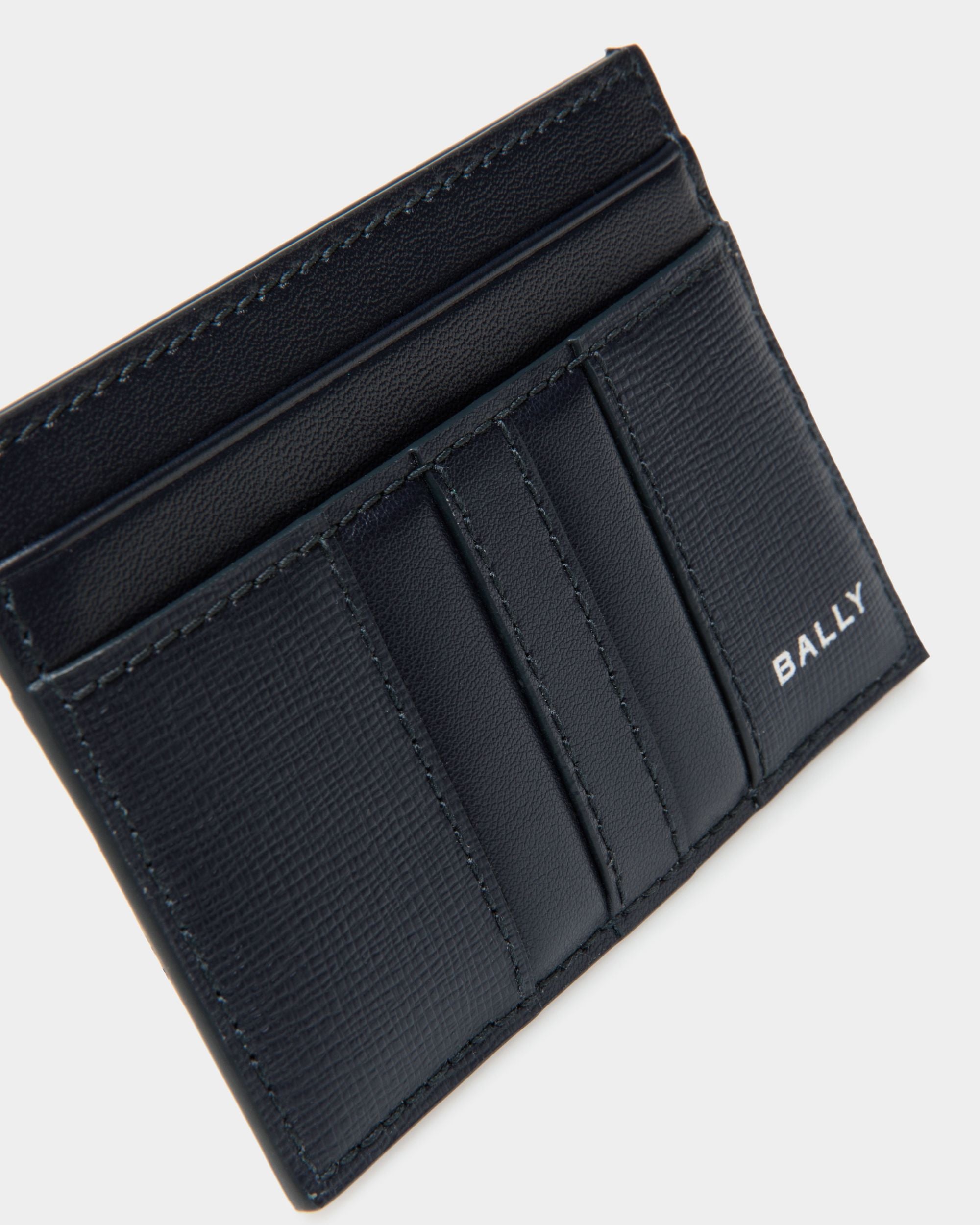 Mythos Kartenetui Aus Recyceltem Leder In Navy Blue - Herren - Bally - 05