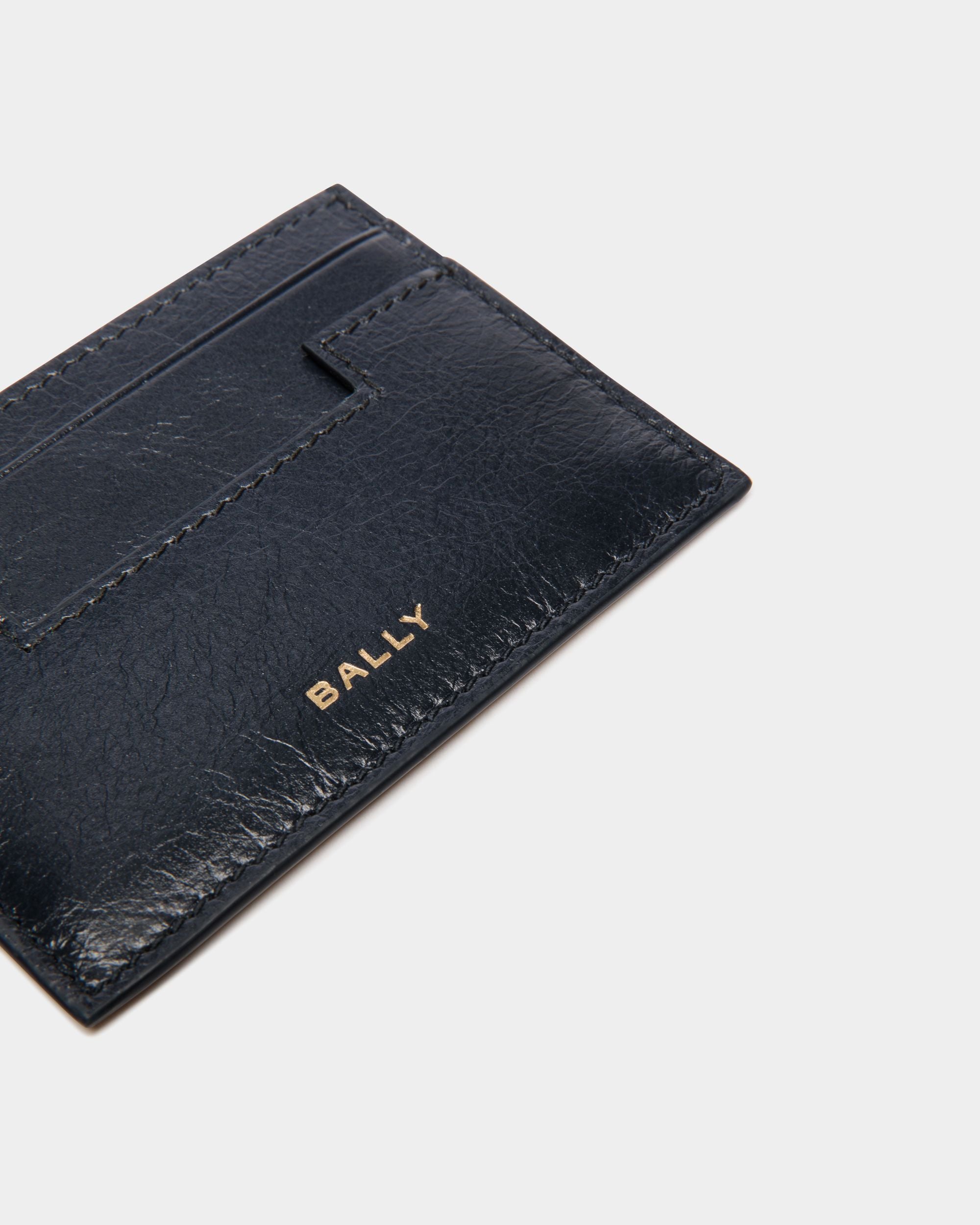 Easy Bally Kartenetui Aus Leder In Navy Blue - Herren - Bally - 04
