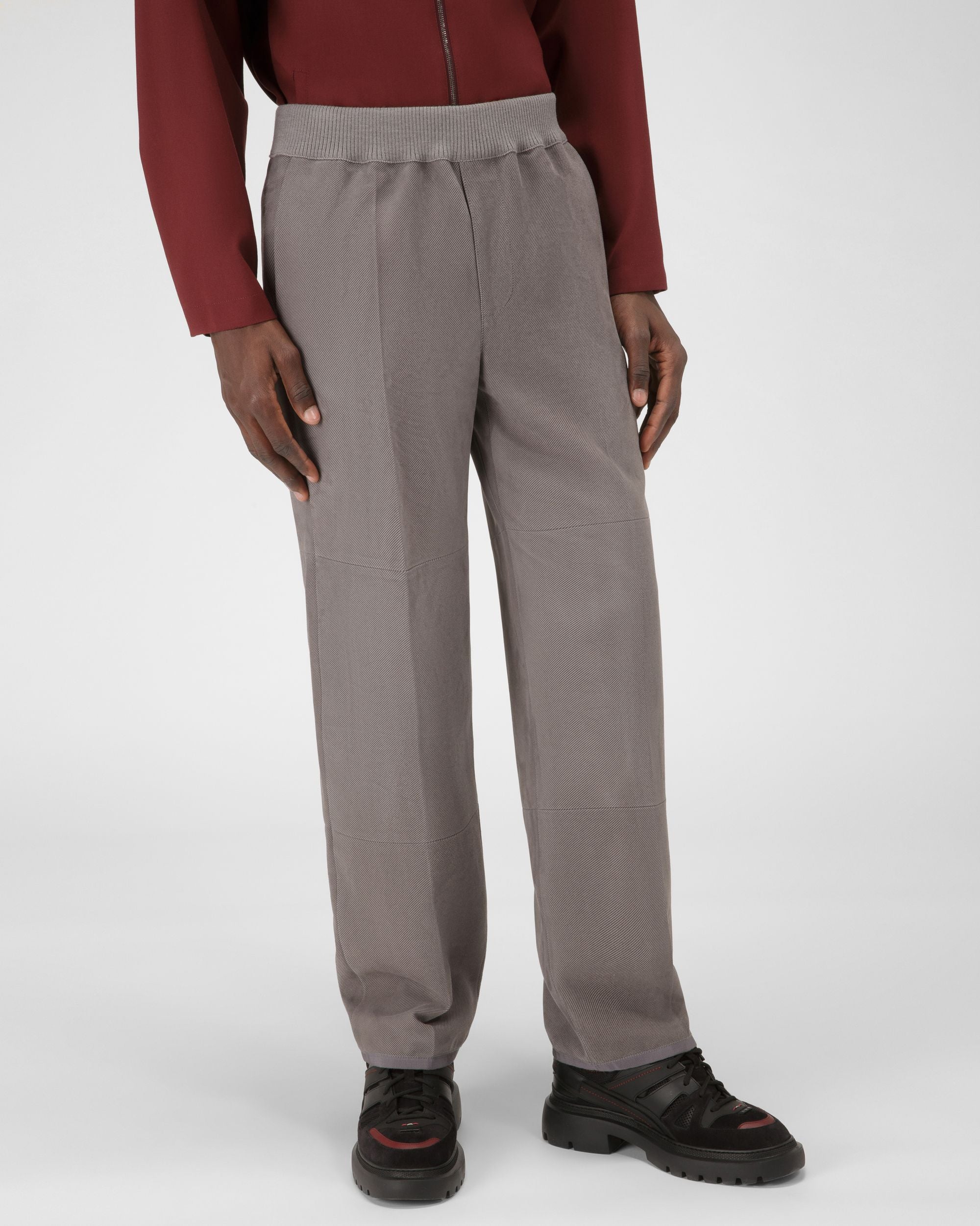 Hose Aus Grauem Leder - Herren - Bally - 01