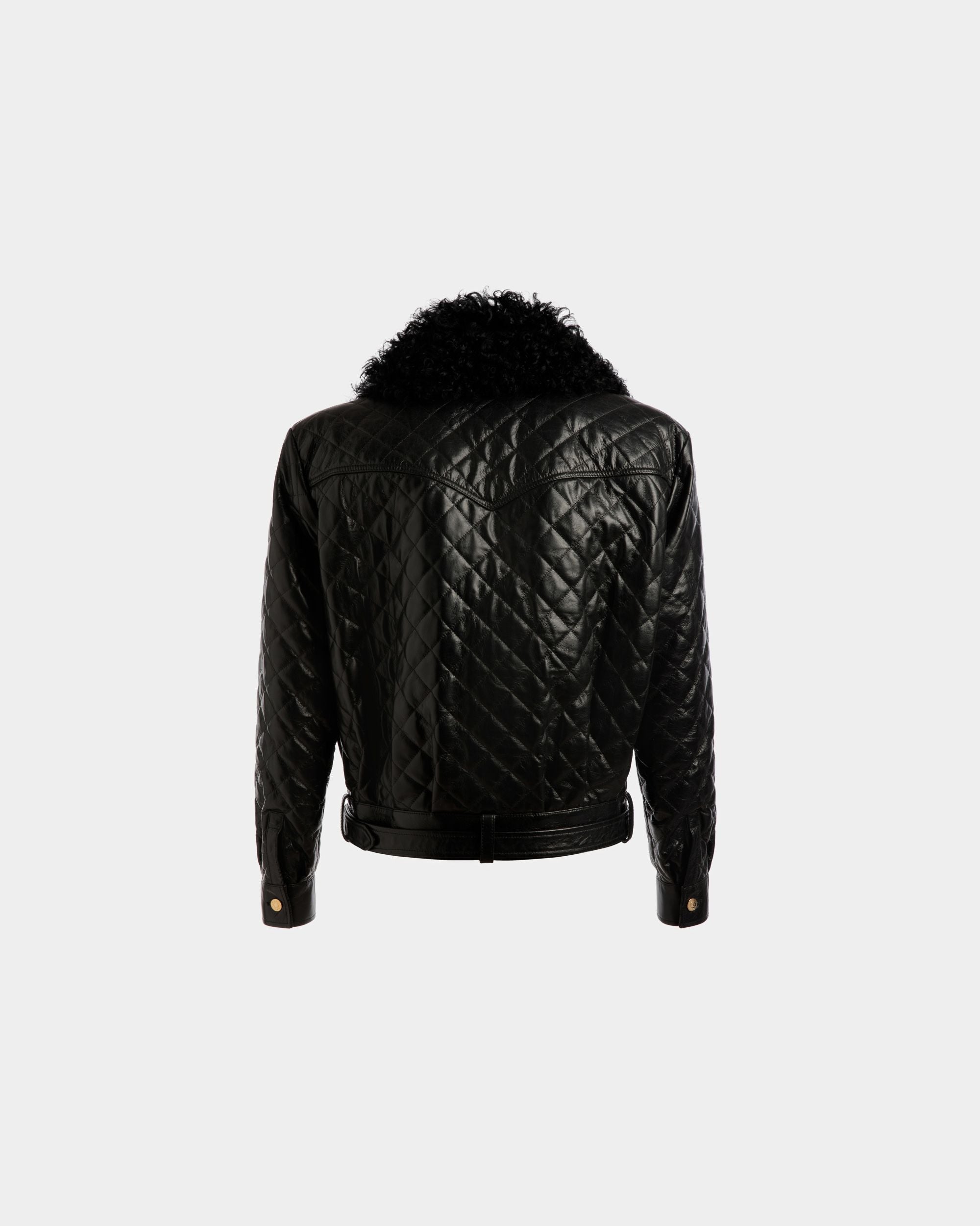 Bomberjacke Aus Leder In Schwarz - Herren - Bally - 07