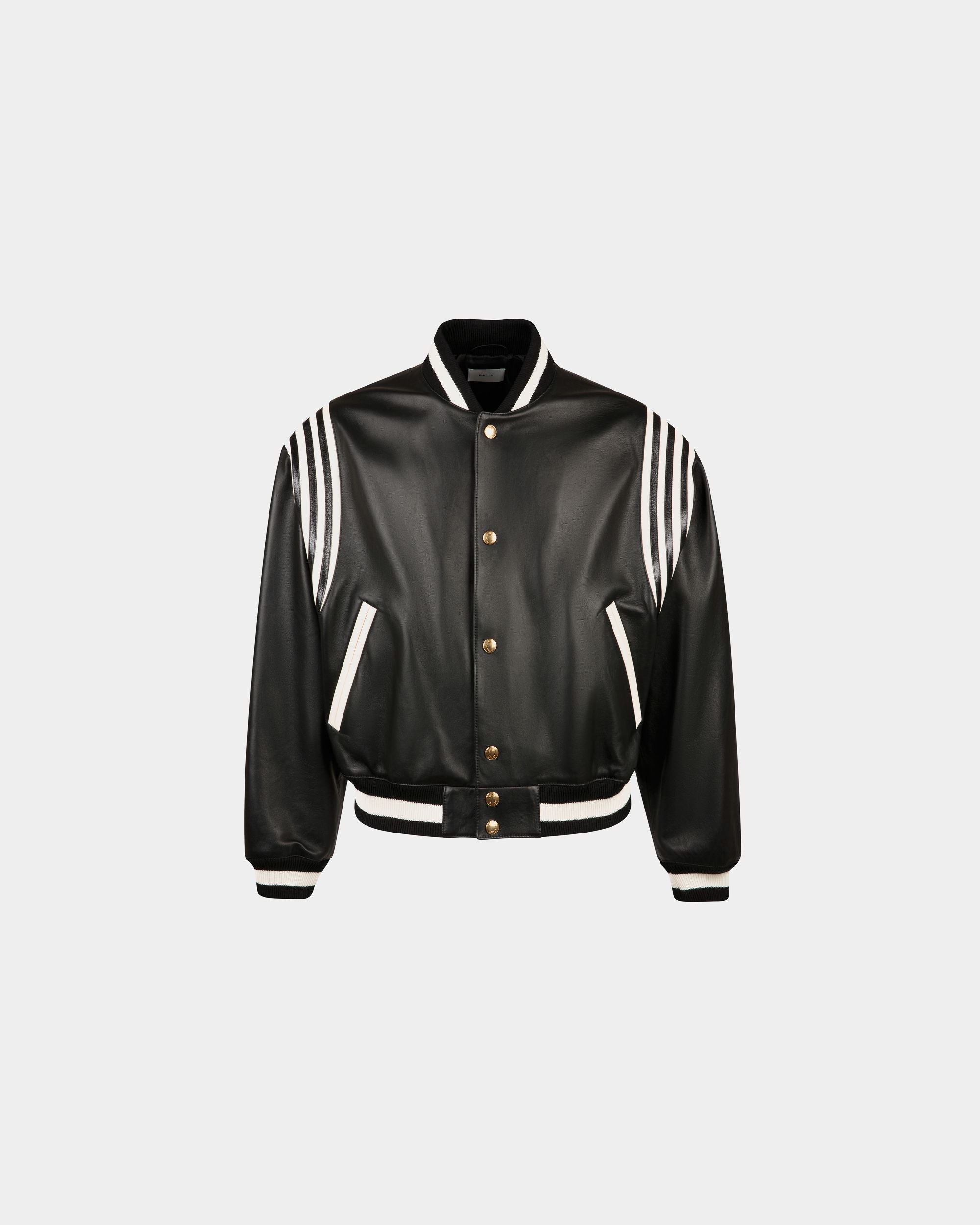 Bomberjacke Aus Schwarzem Leder - Herren - Bally - 01