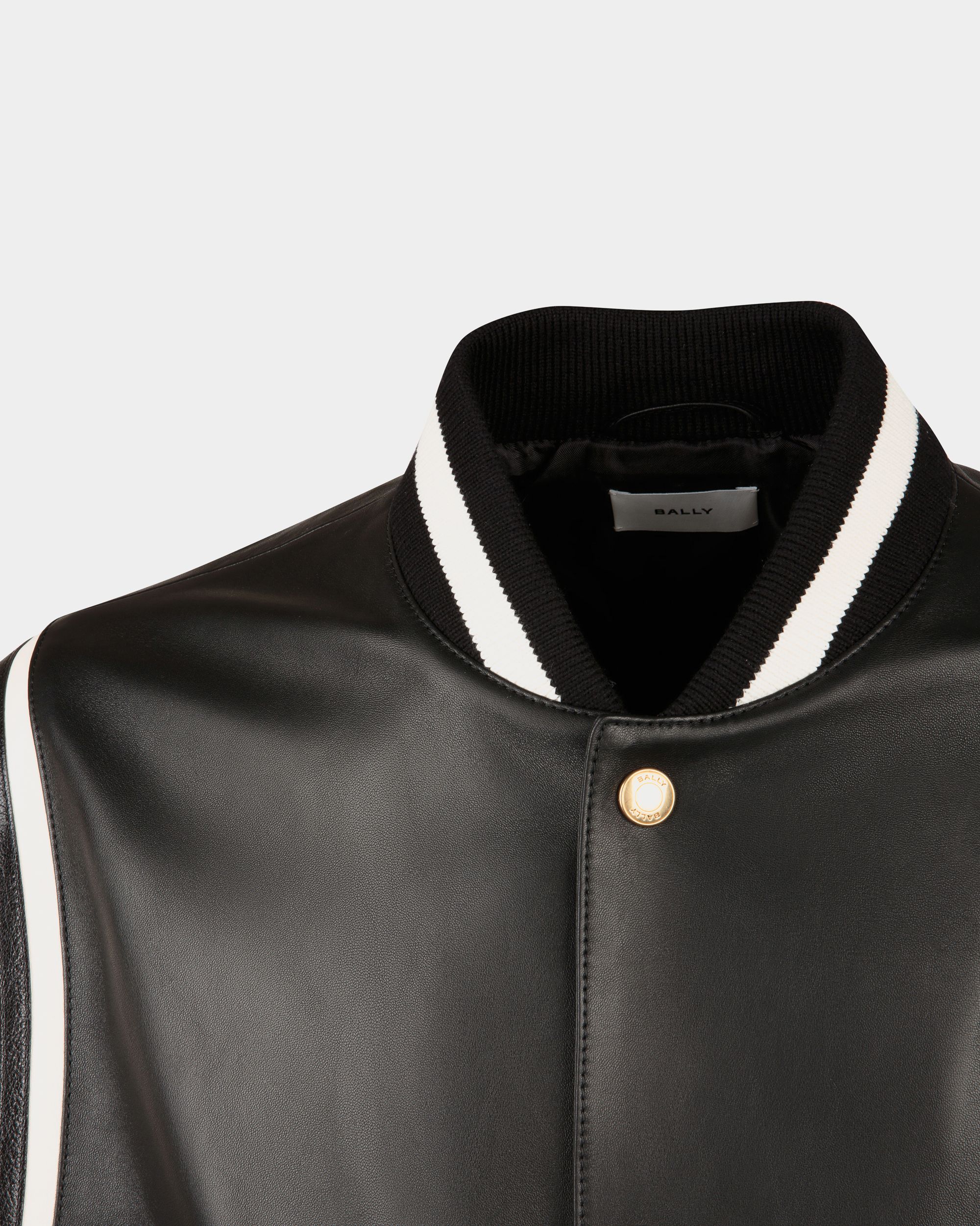 Bomberjacke Aus Schwarzem Leder - Herren - Bally - 02