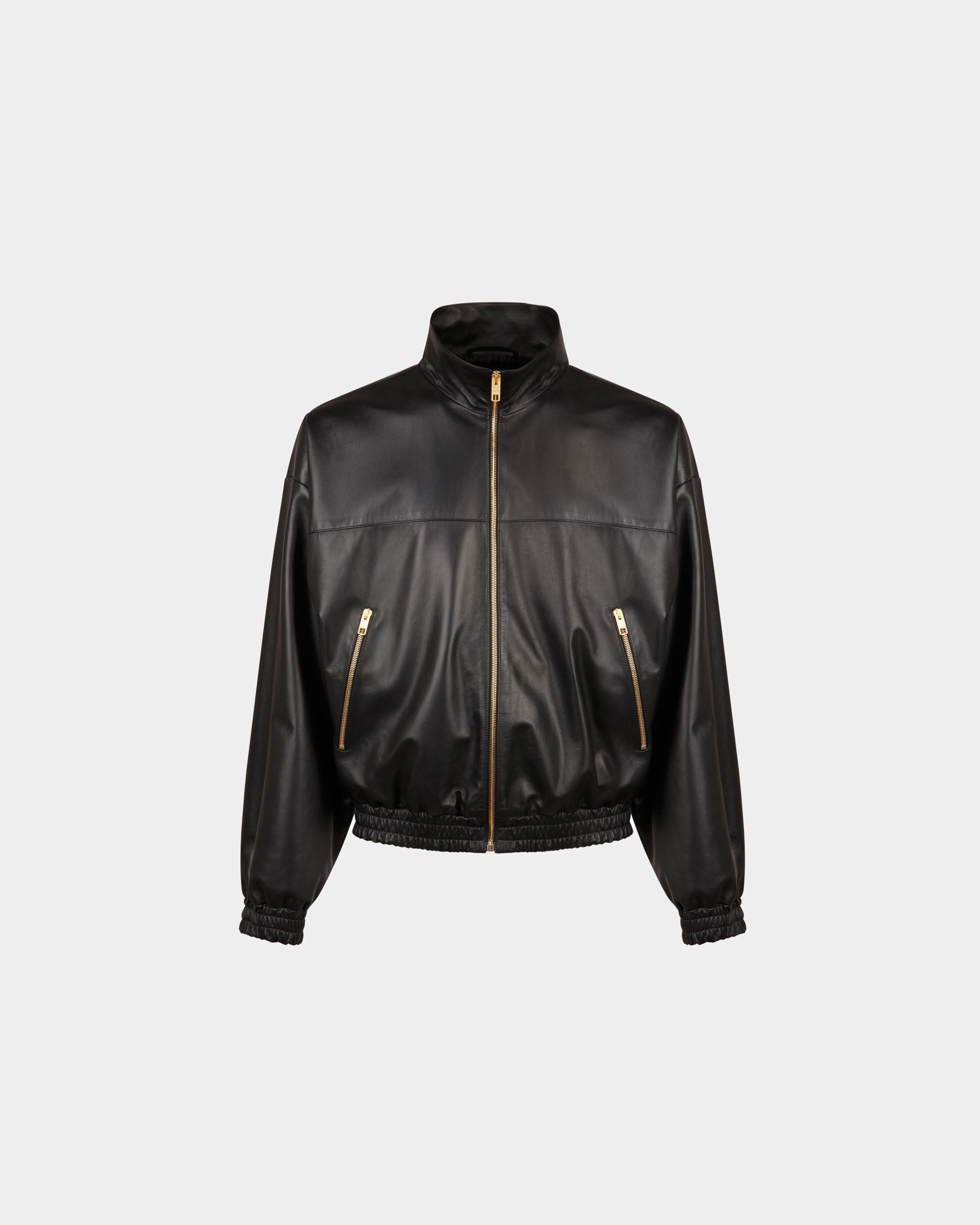 Bomberjacke Aus Leder In Schwarz - Herren - Bally - 01