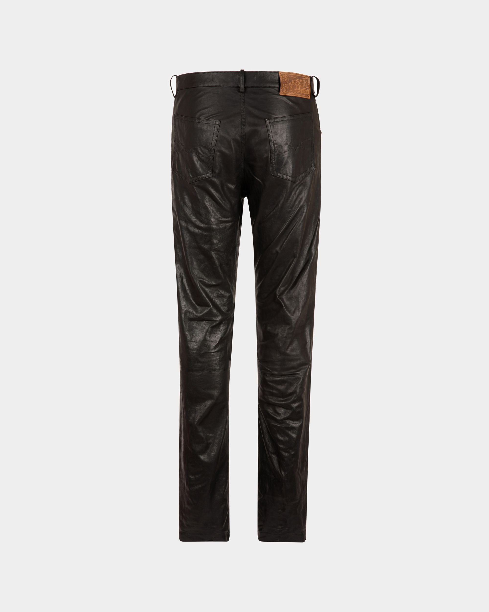 Hose Aus Leder In Schwarz - Herren - Bally - 03