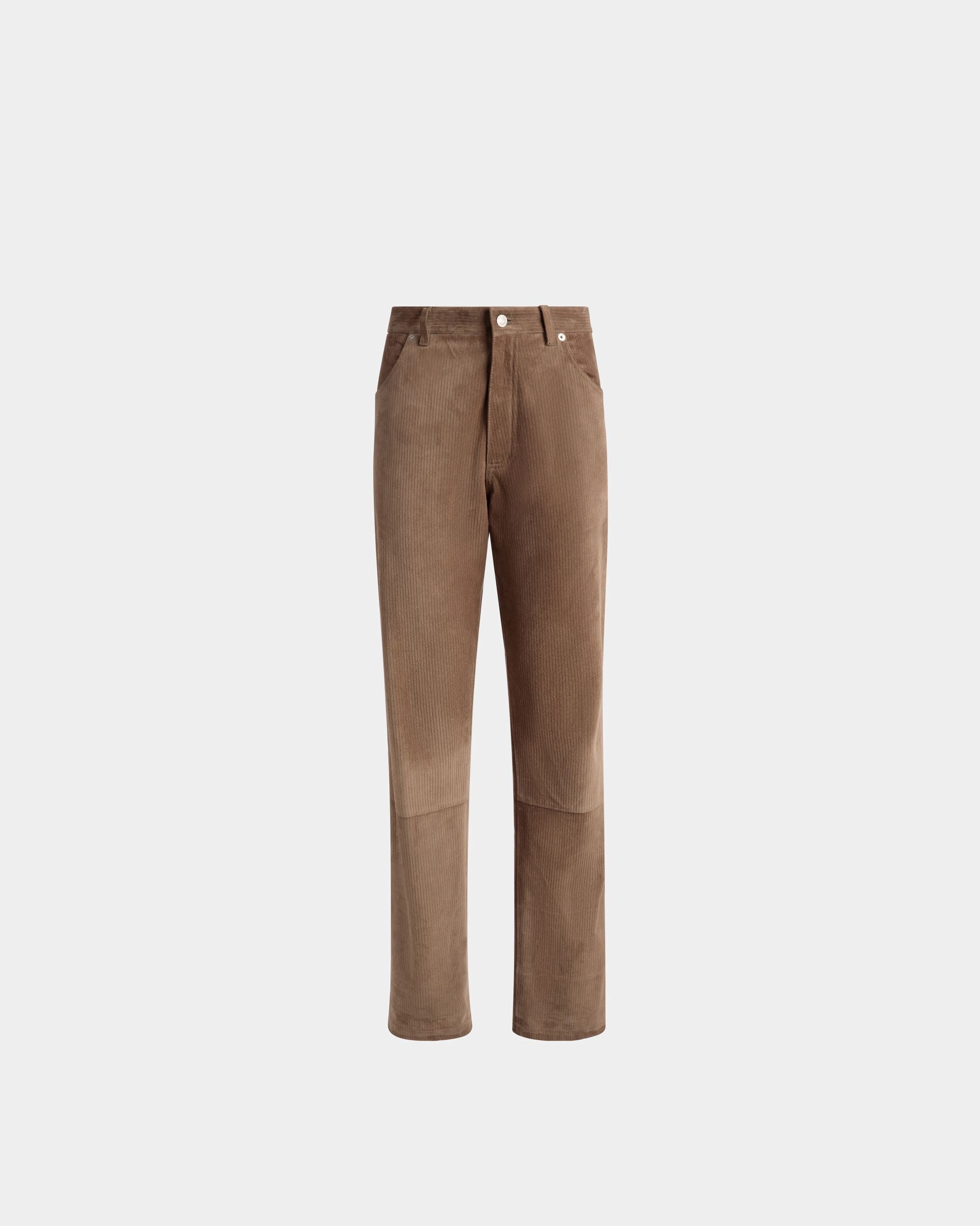 Gerade Hose Aus Sepiafarbenem Leder - Herren - Bally - 01