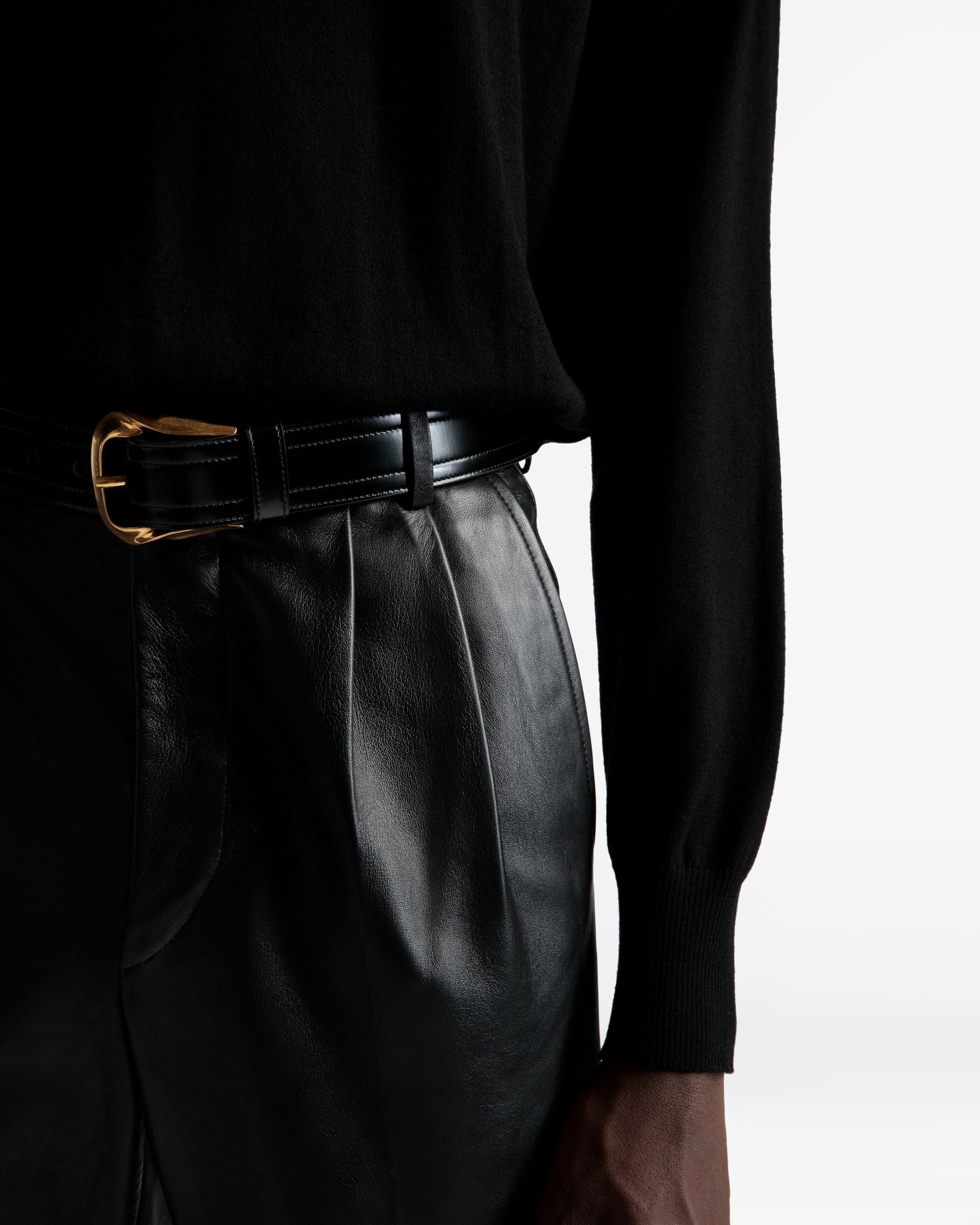 Hose Aus Leder Aus Leder In Schwarz - Herren - Bally - 04