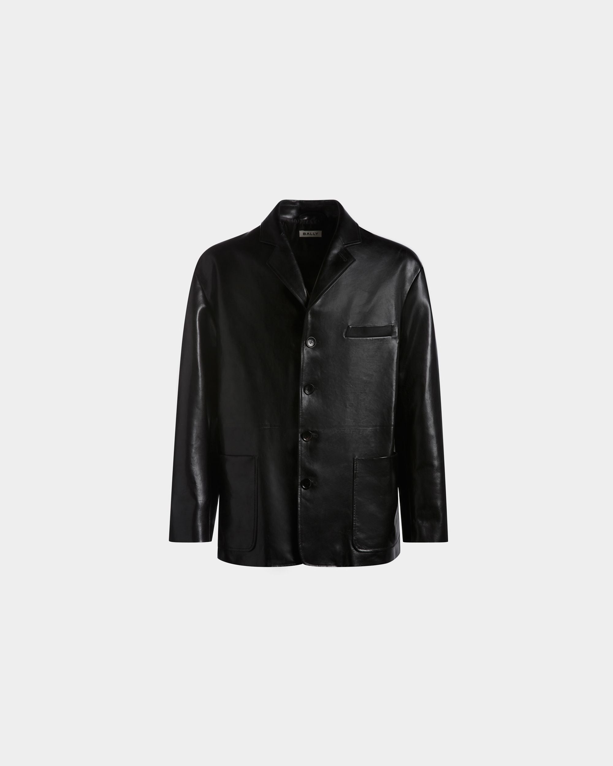 Jacke Aus Leder In Schwarz - Herren - Bally - 01